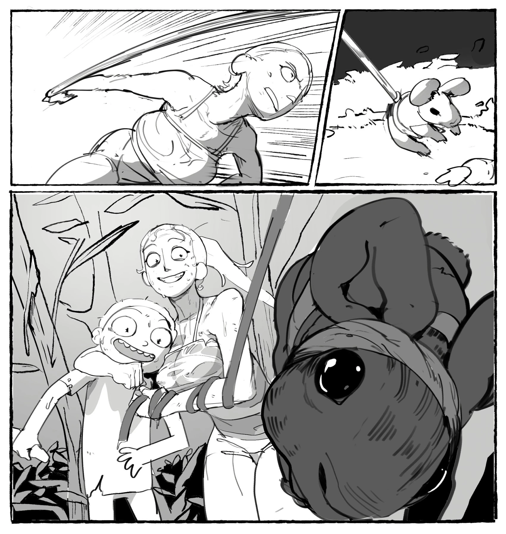 Me and My Younger Brother Got Stranded in Some Alien Planet porn comic picture 3
