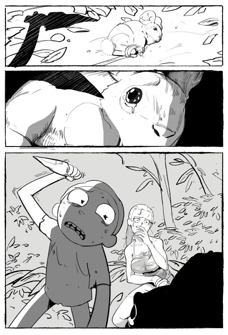 Me and My Younger Brother Got Stranded in Some Alien Planet porn comic picture 4