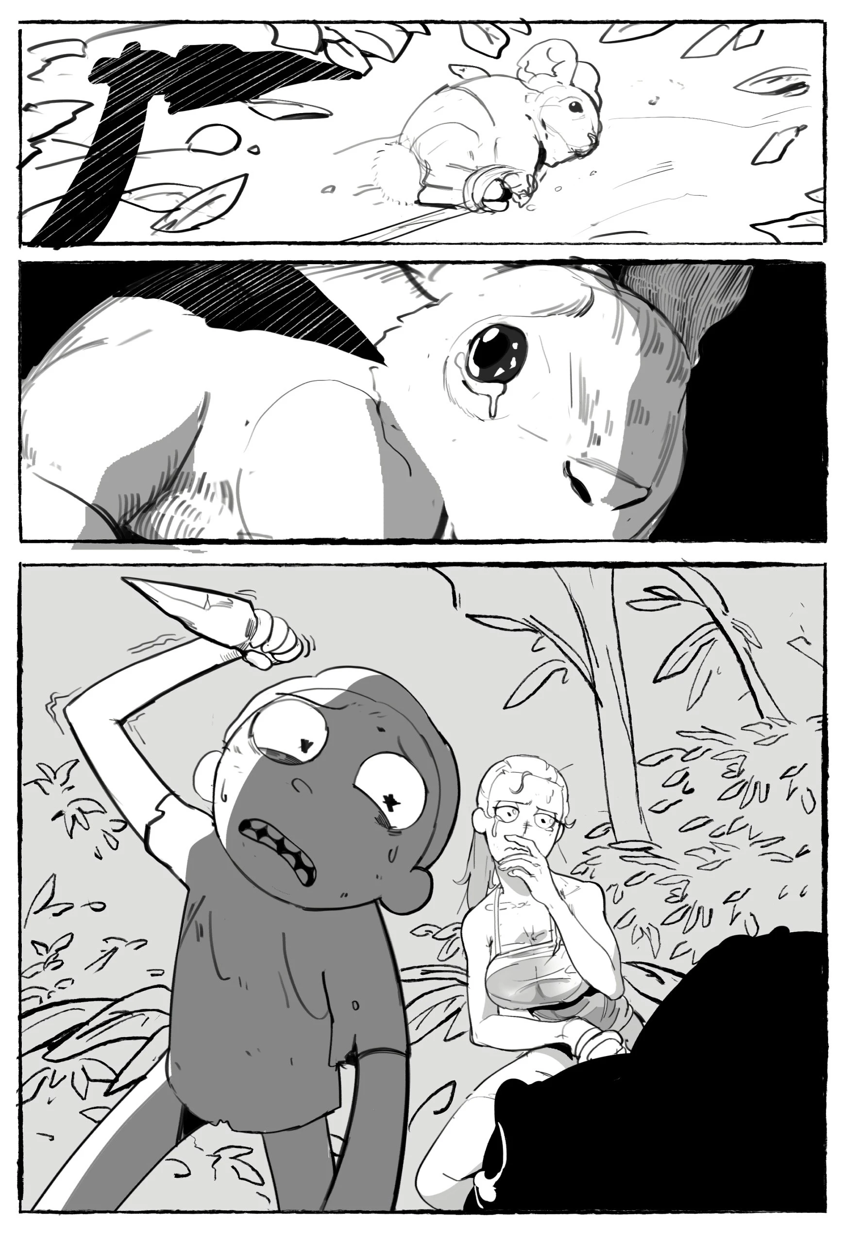 Me and My Younger Brother Got Stranded in Some Alien Planet porn comic picture 4