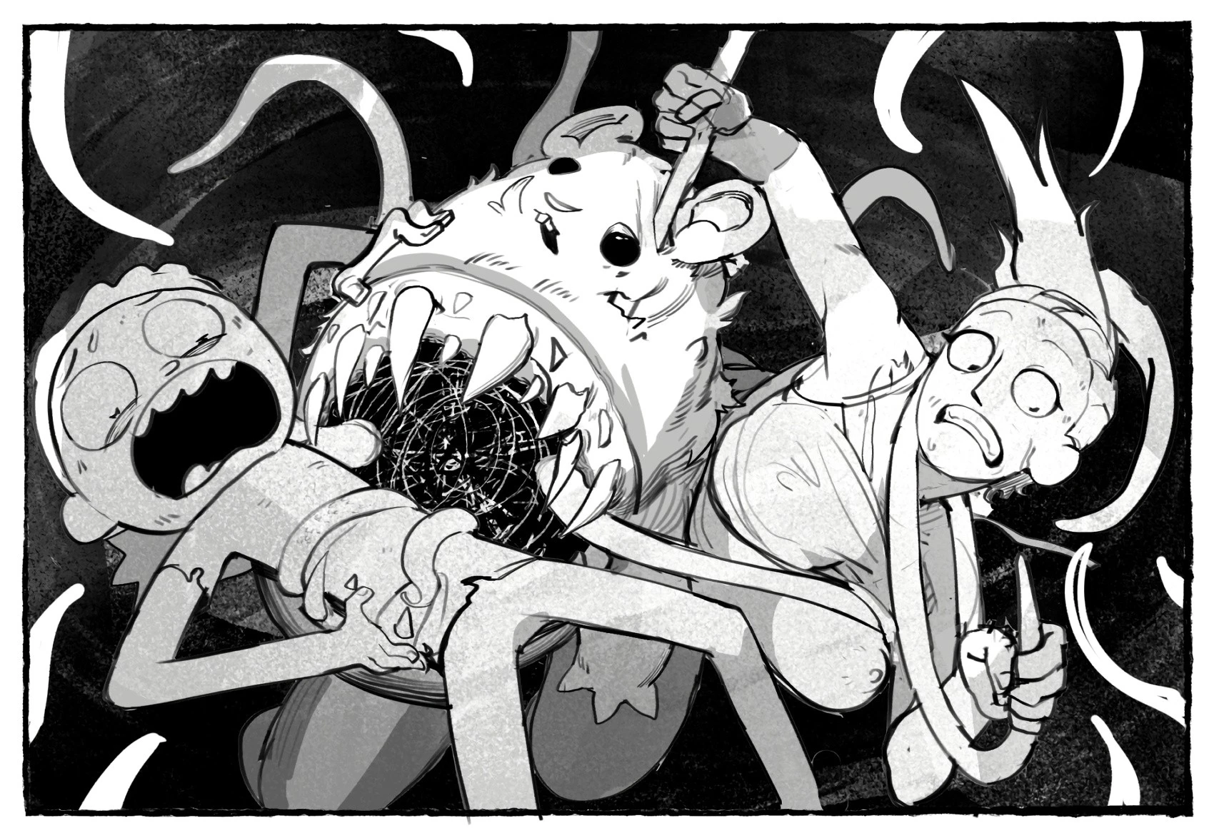 Me and My Younger Brother Got Stranded in Some Alien Planet porn comic picture 8