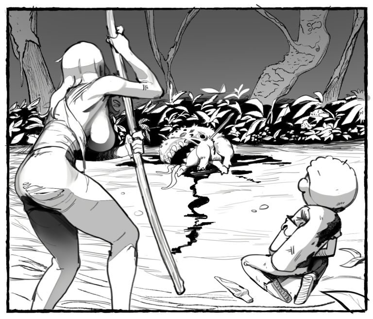 Me and My Younger Brother Got Stranded in Some Alien Planet porn comic picture 9