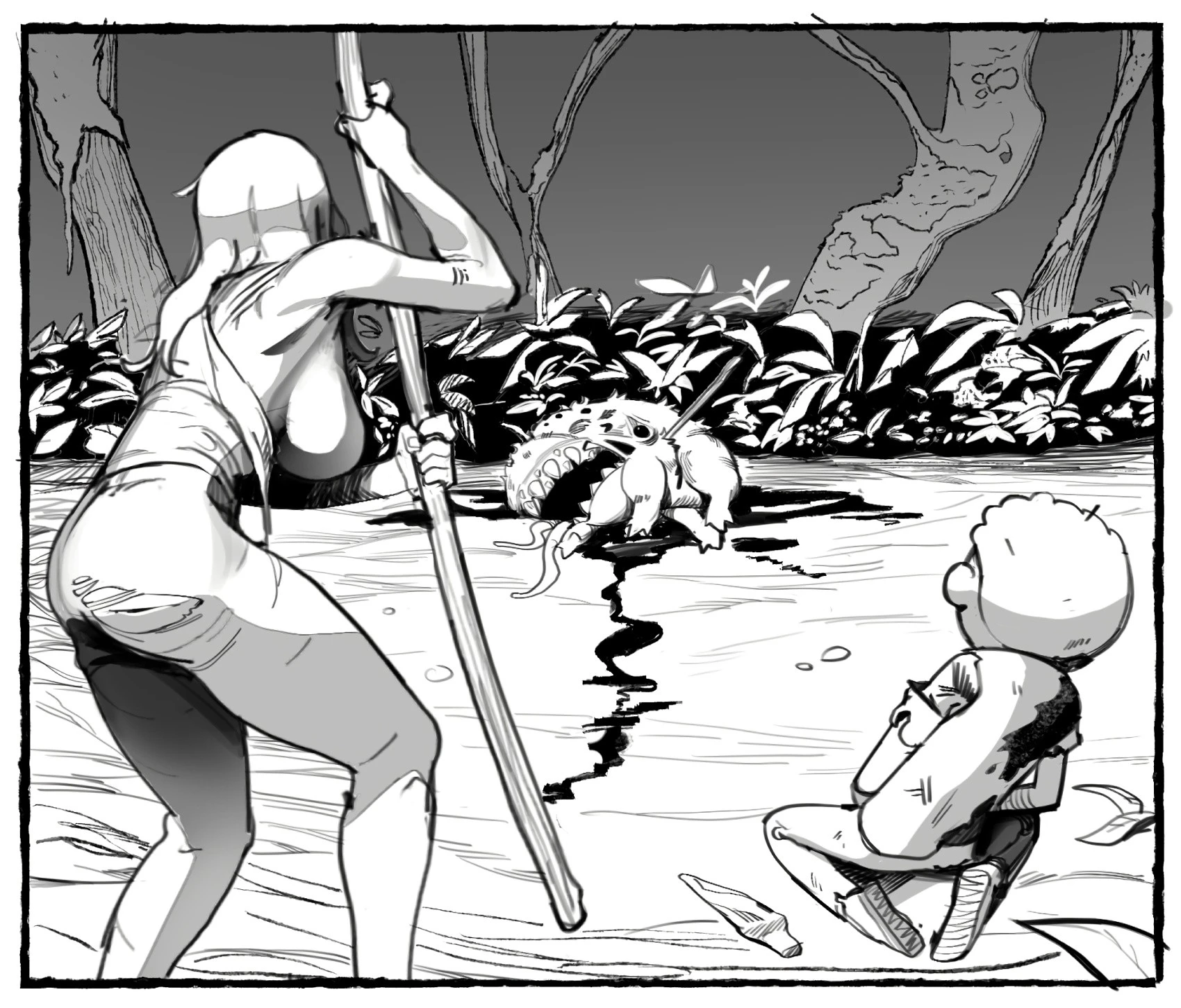 Me and My Younger Brother Got Stranded in Some Alien Planet porn comic picture 9