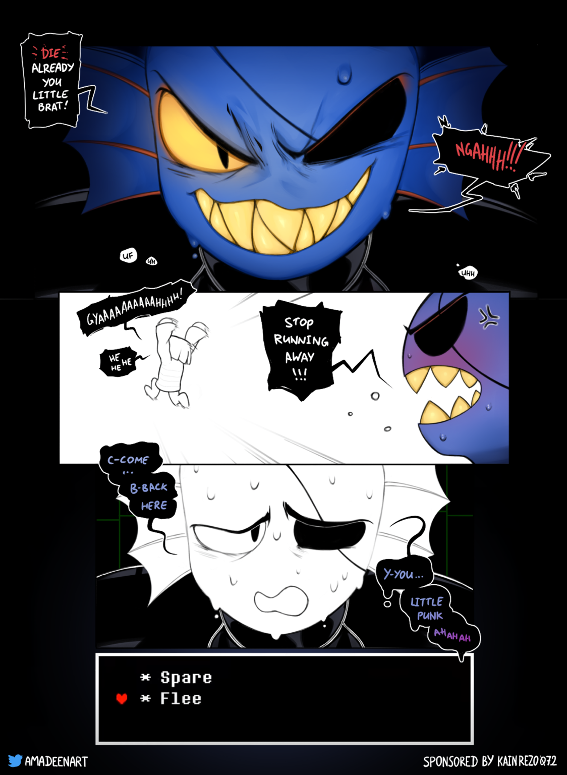 Undyne porn comic picture 1