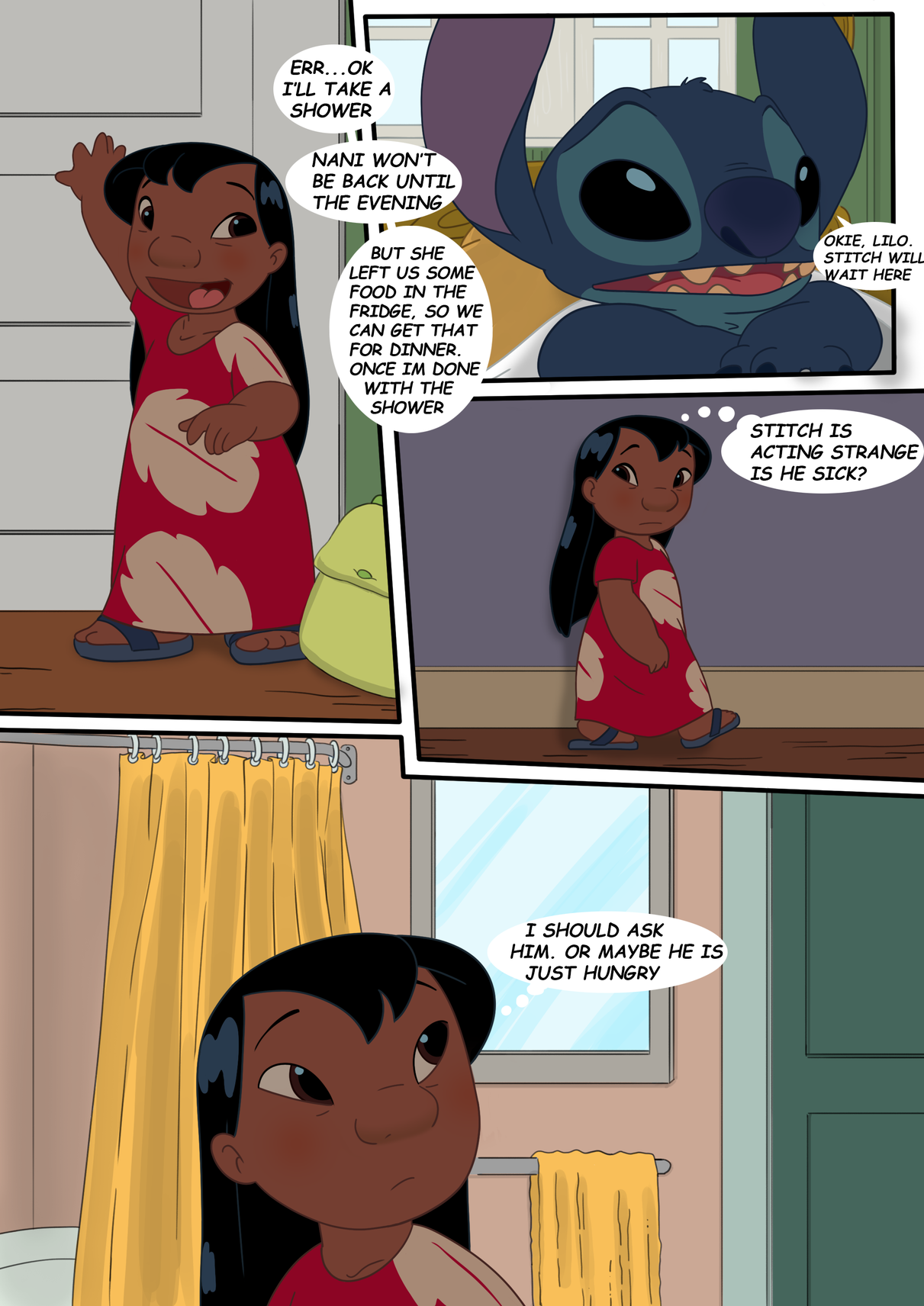 Lilo and Stitch: Lessons Remake porn comic picture 4