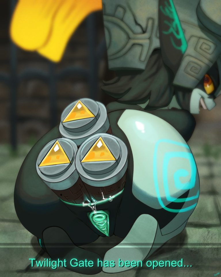 Midna and Wolf Link porn comic picture 1