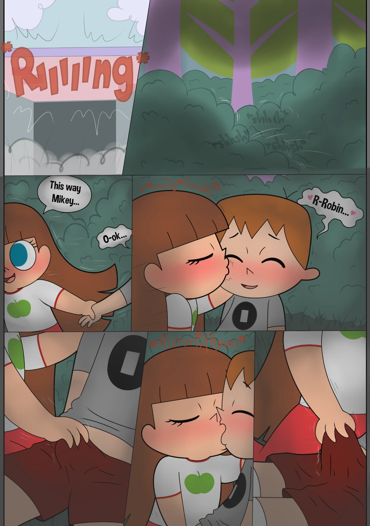 Playing Outside porn comic picture 1