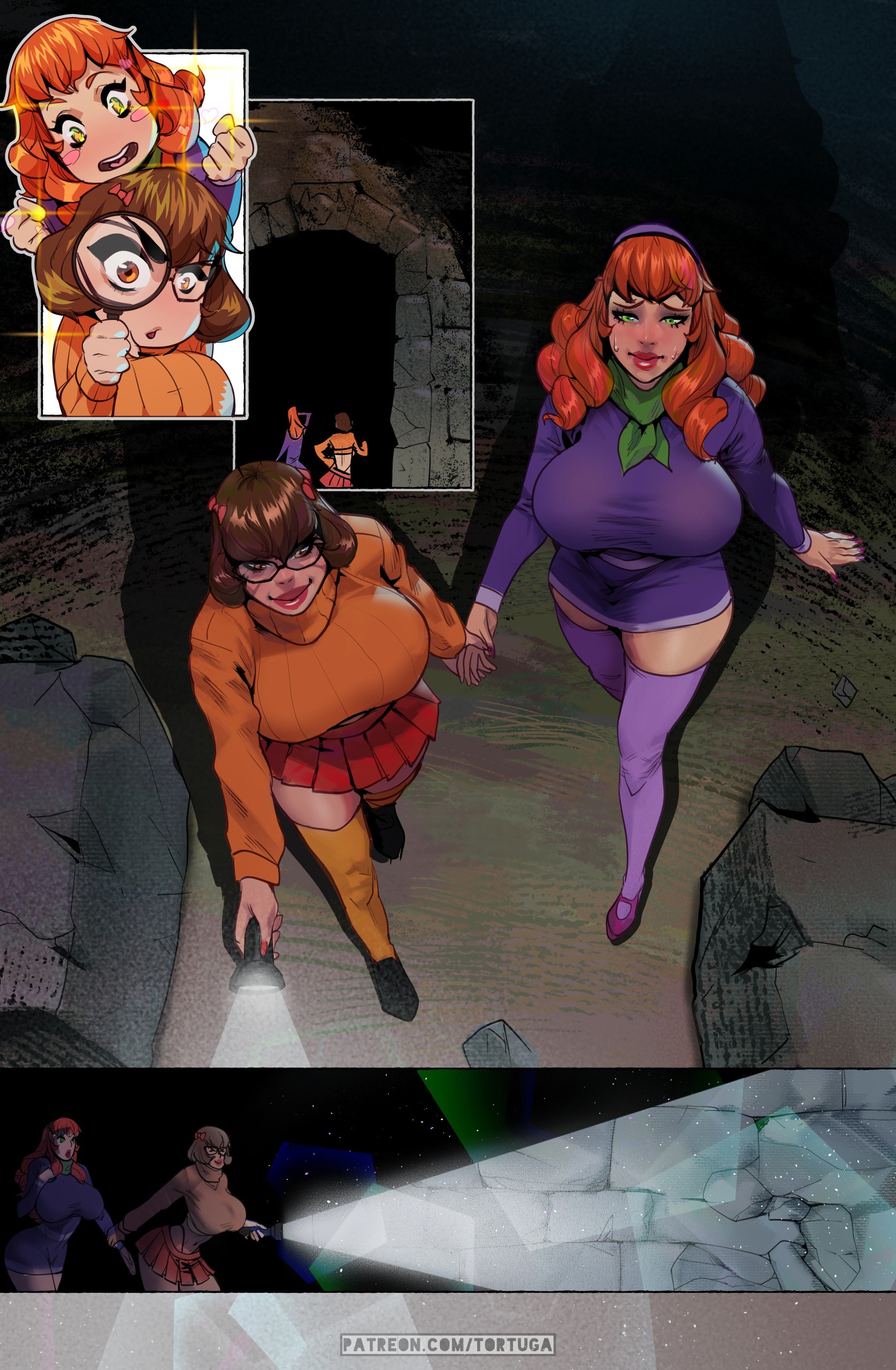 Daphne, Velma and the Minotaur porn comic picture 3