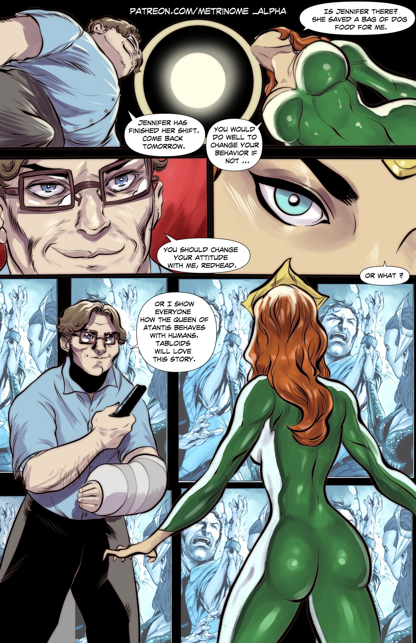 Mera Gets Blackmailed porn comic picture 2