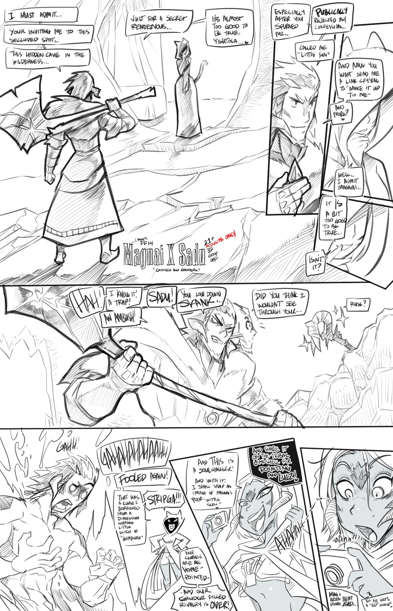 Magnai x Sadu "Gooses and ganders" porn comic picture 1