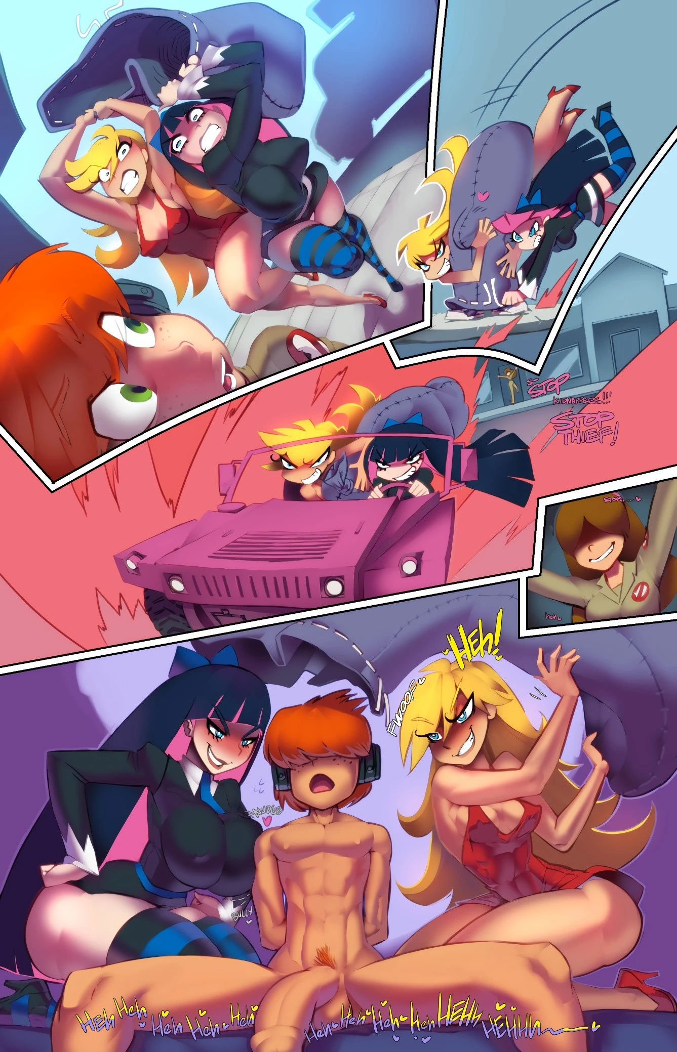 Man-Panty Raid porn comic picture 3