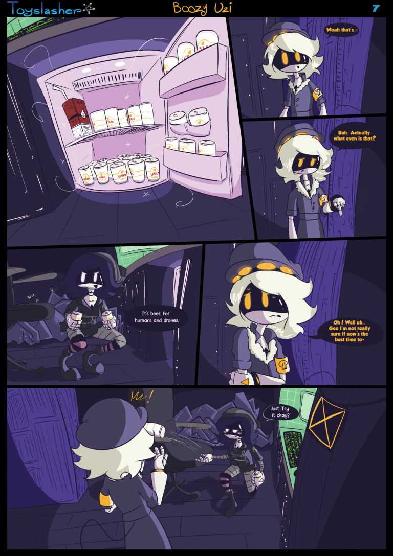 Boozy Uzi! porn comic picture 8