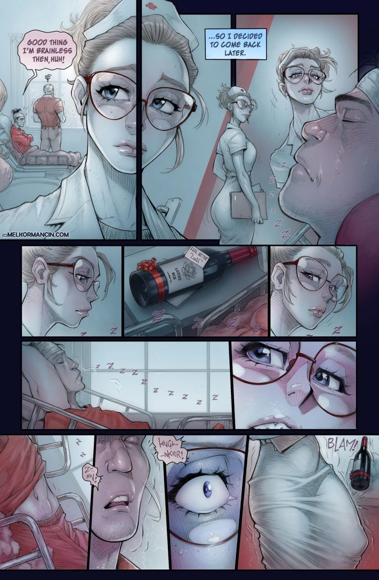 Nurse Morgan porn comic picture 5