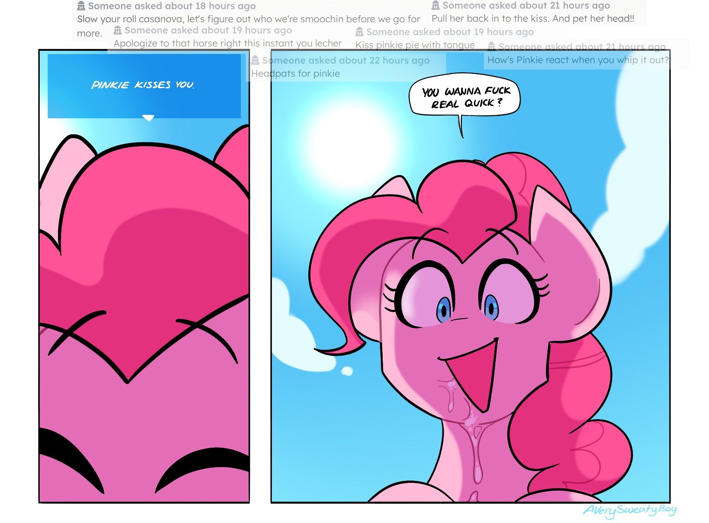 Pinkie Pie Retrospring porn comic picture 5