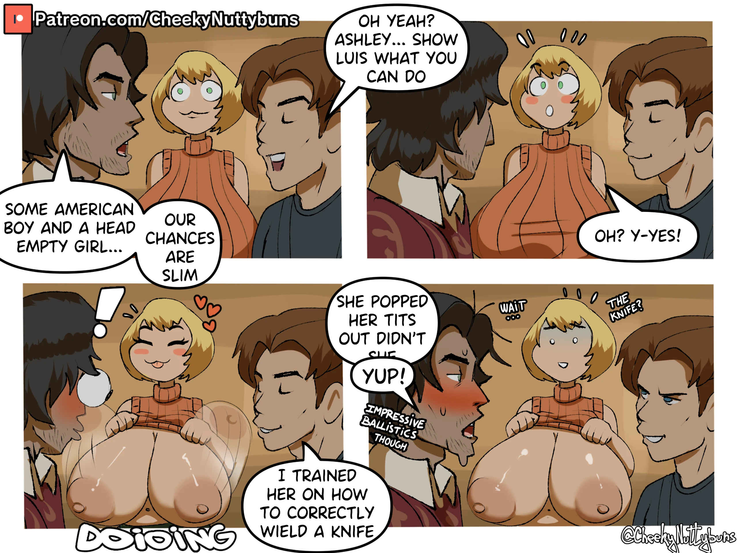 Cheeky Strips! - Ashley porn comic picture 4