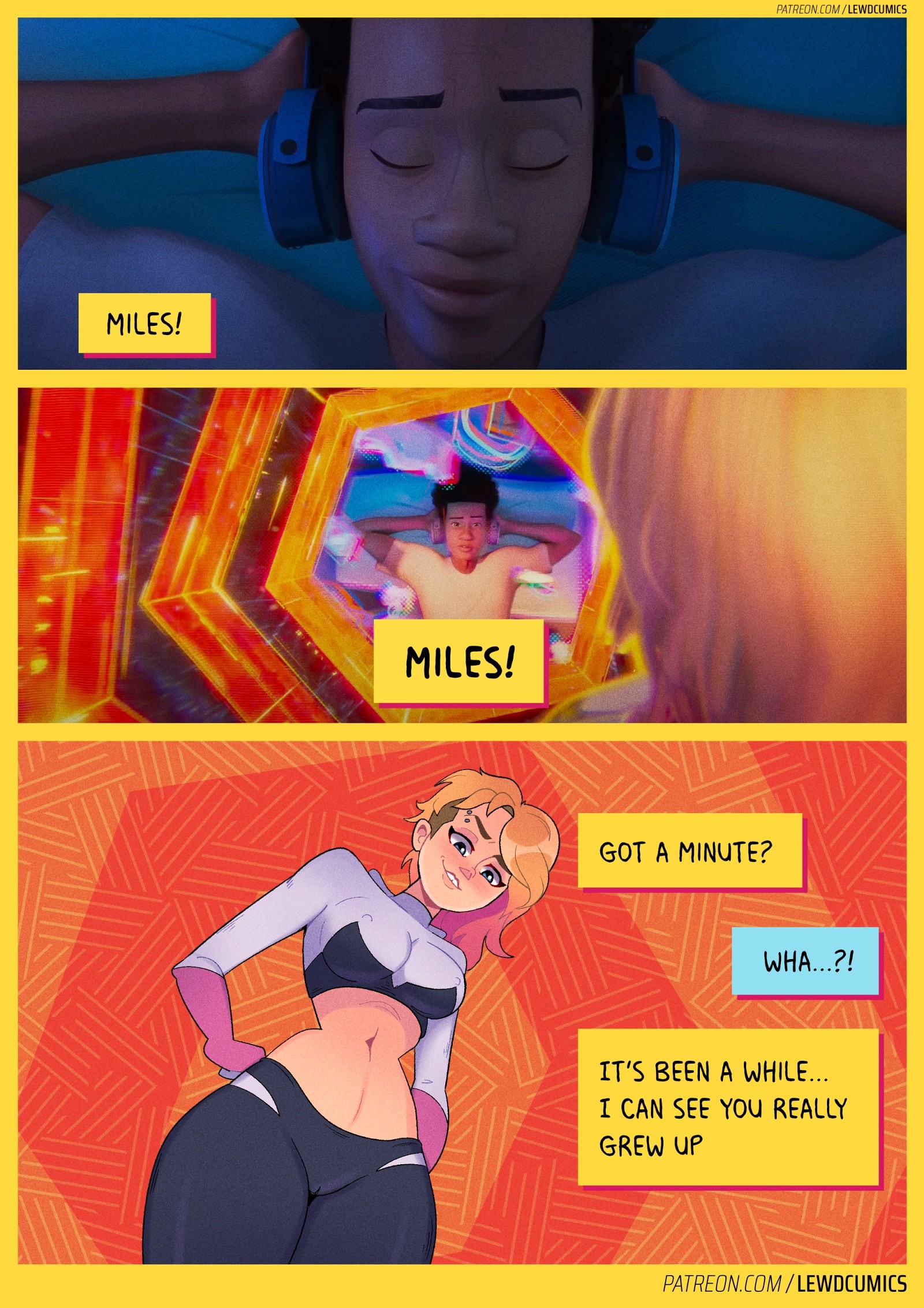 Miles x Gwen porn comic picture 2