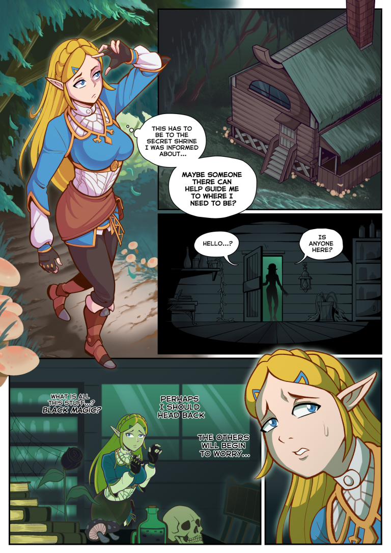 Dark Witch of Lost Woods porn comic picture 2