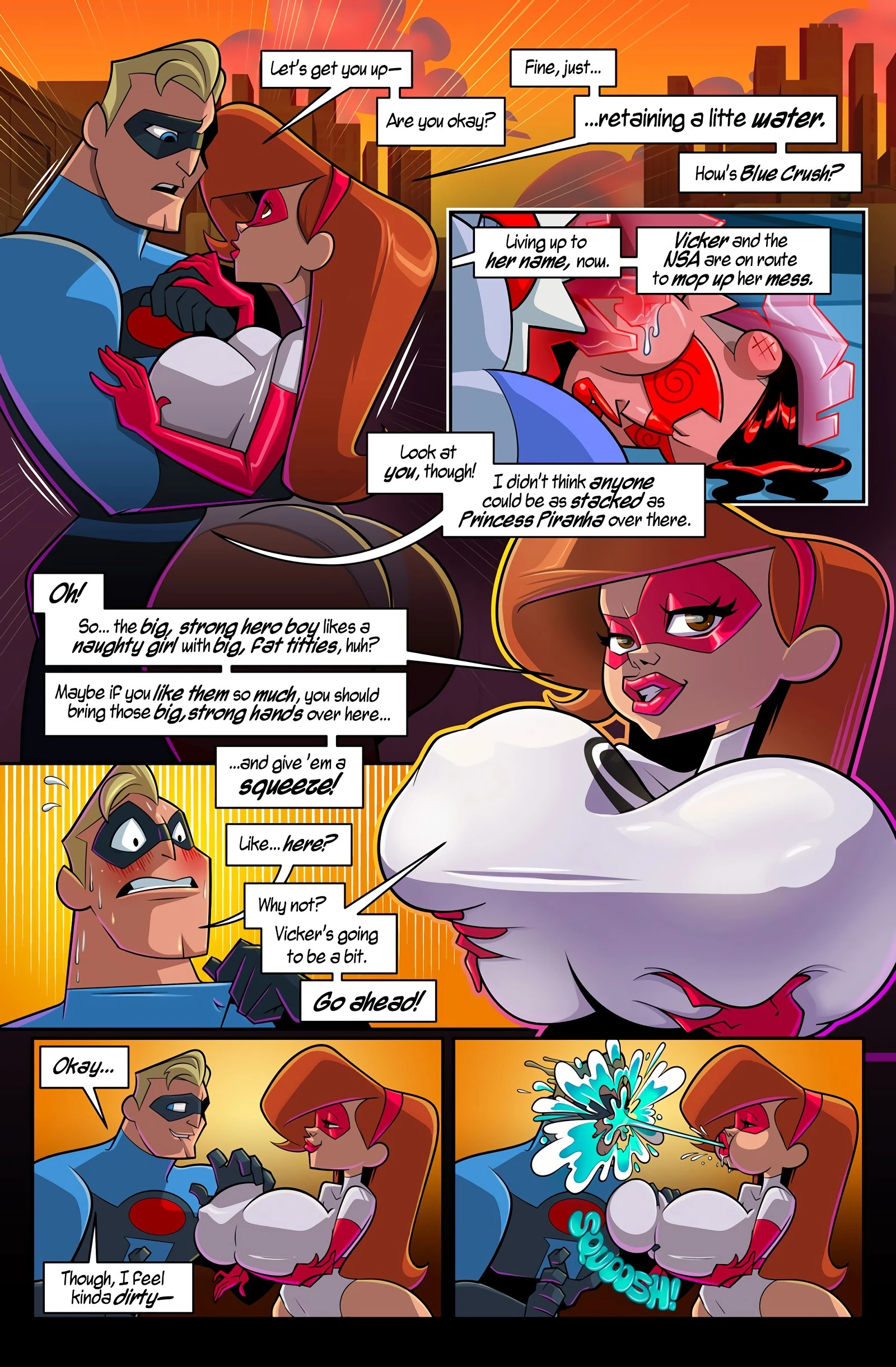 Elastigal: One Fight Stand porn comic picture 9