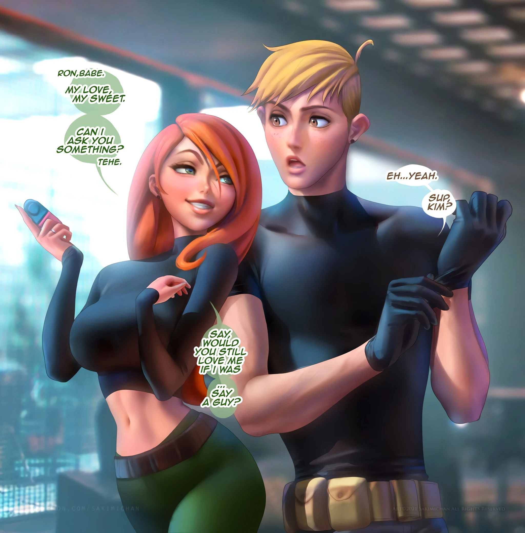 Kim’s New Gadget porn comic picture 1