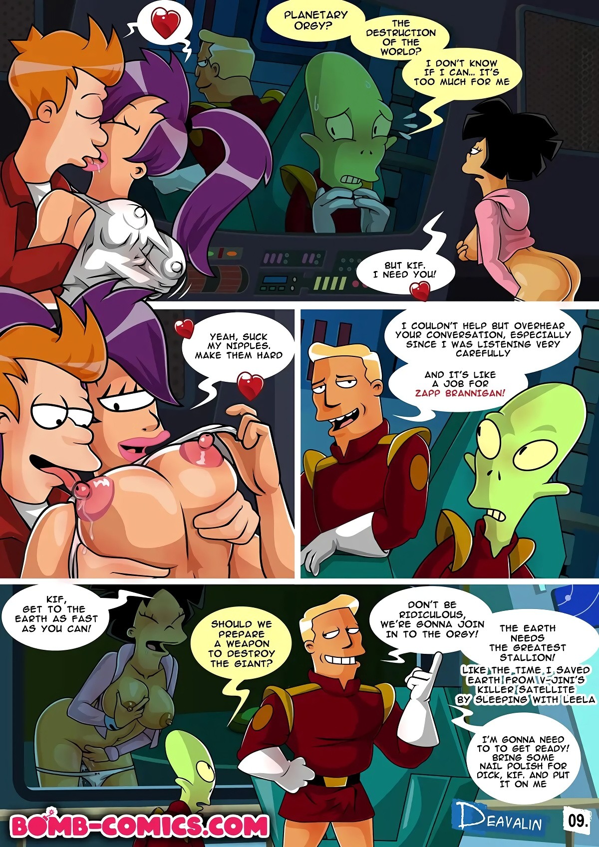 Orgy To Save The Earth porn comic picture 10