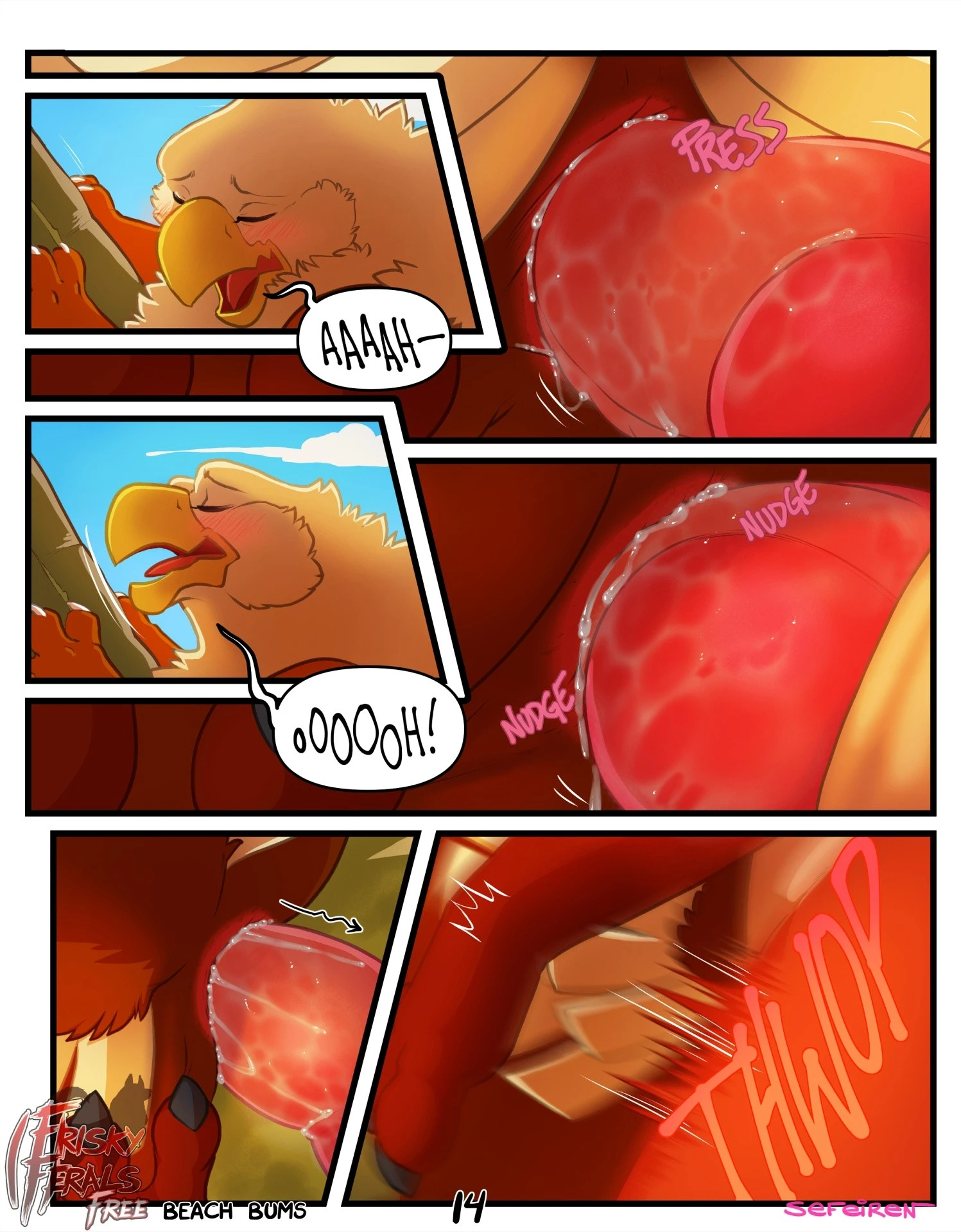 Frisky Ferals - Beach Bums porn comic picture 14