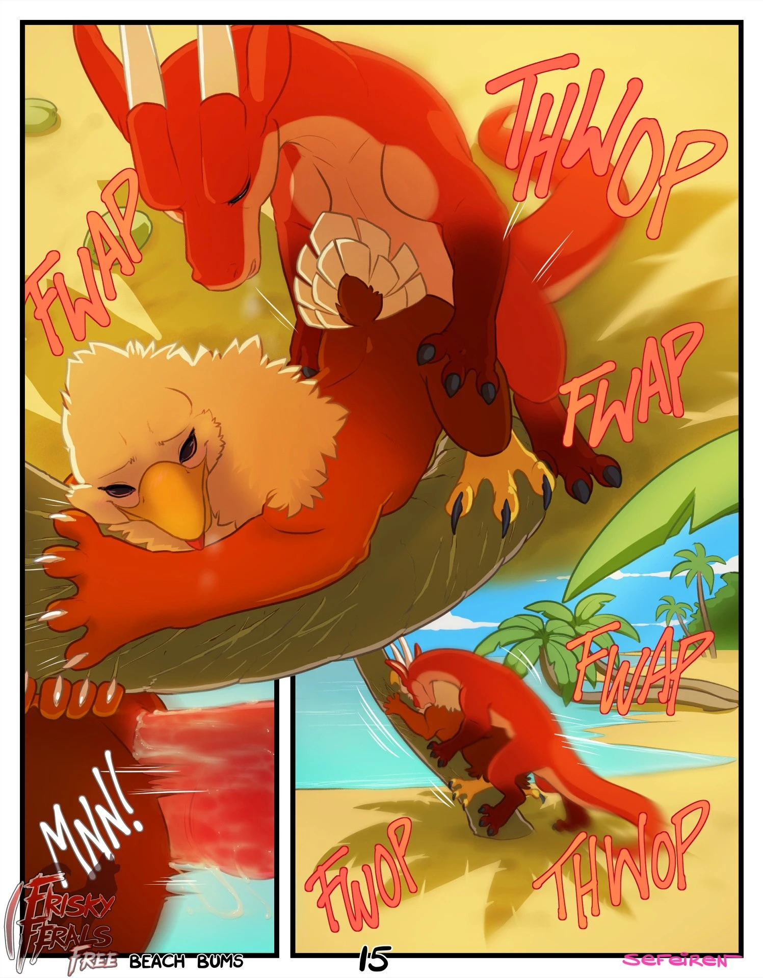 Frisky Ferals - Beach Bums porn comic picture 15