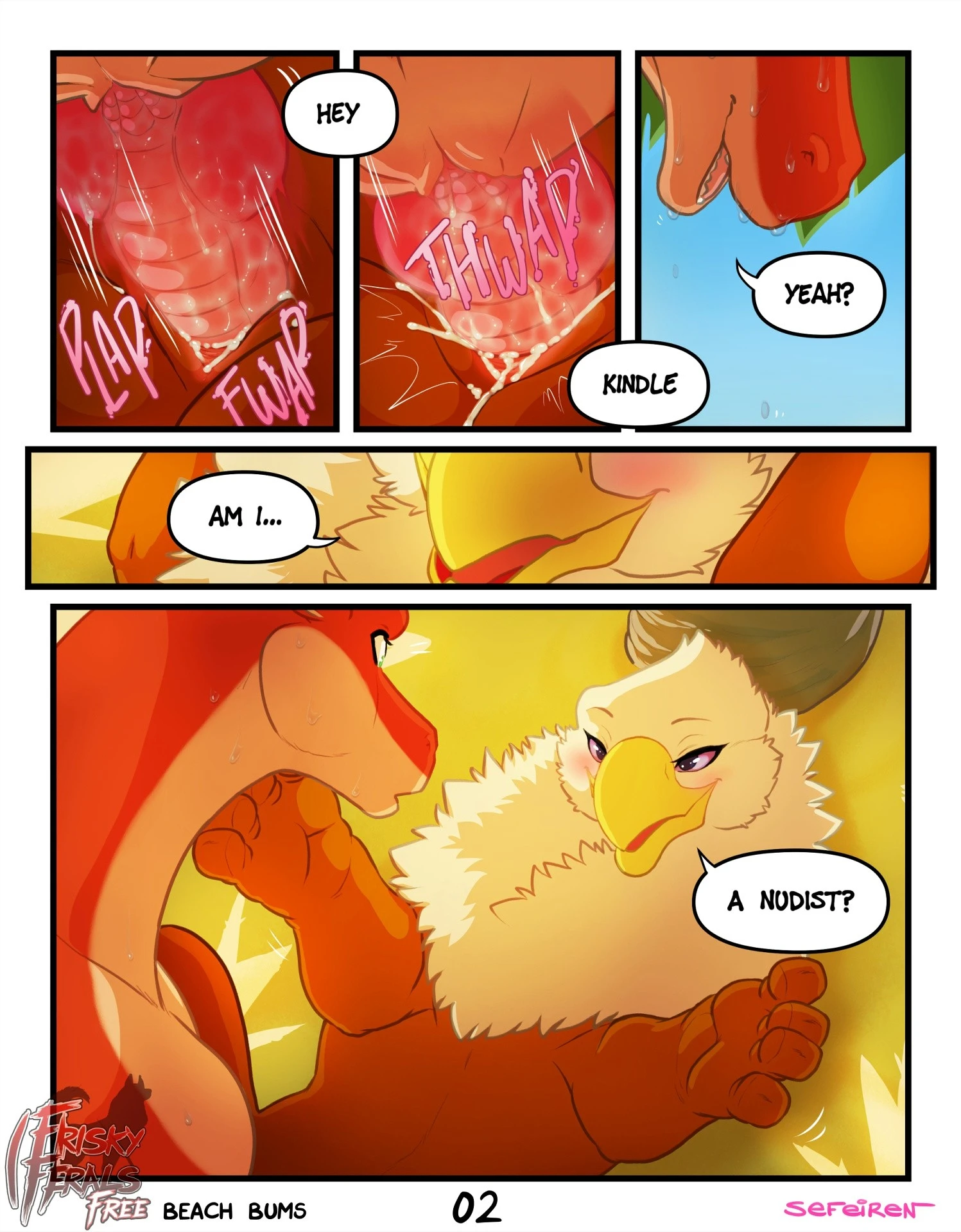 Frisky Ferals - Beach Bums porn comic picture 2