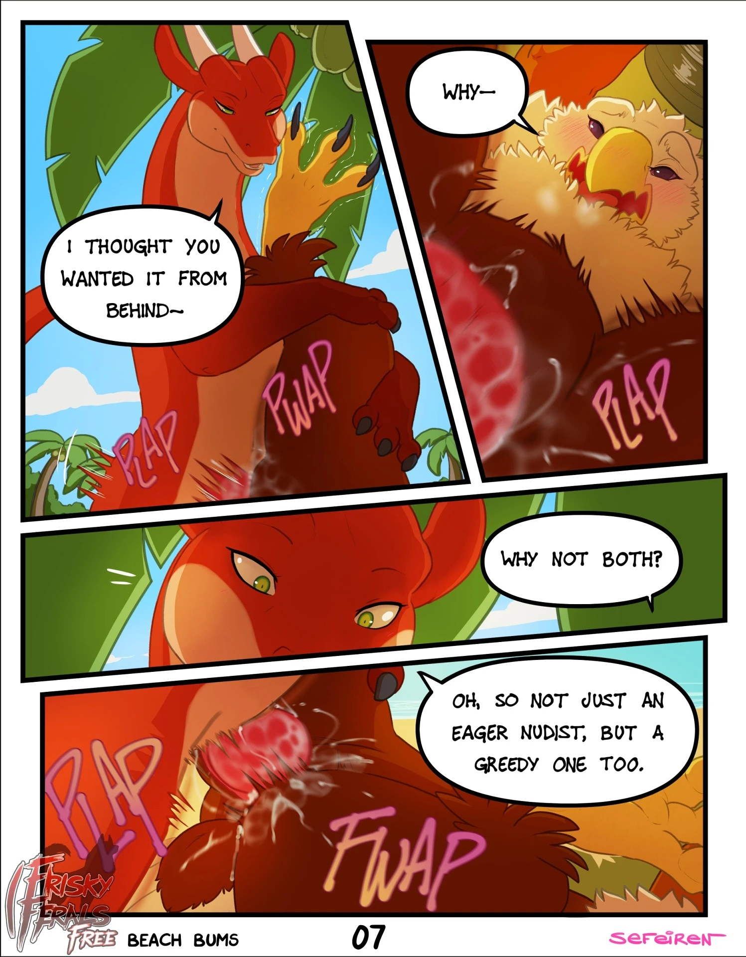 Frisky Ferals - Beach Bums porn comic picture 7