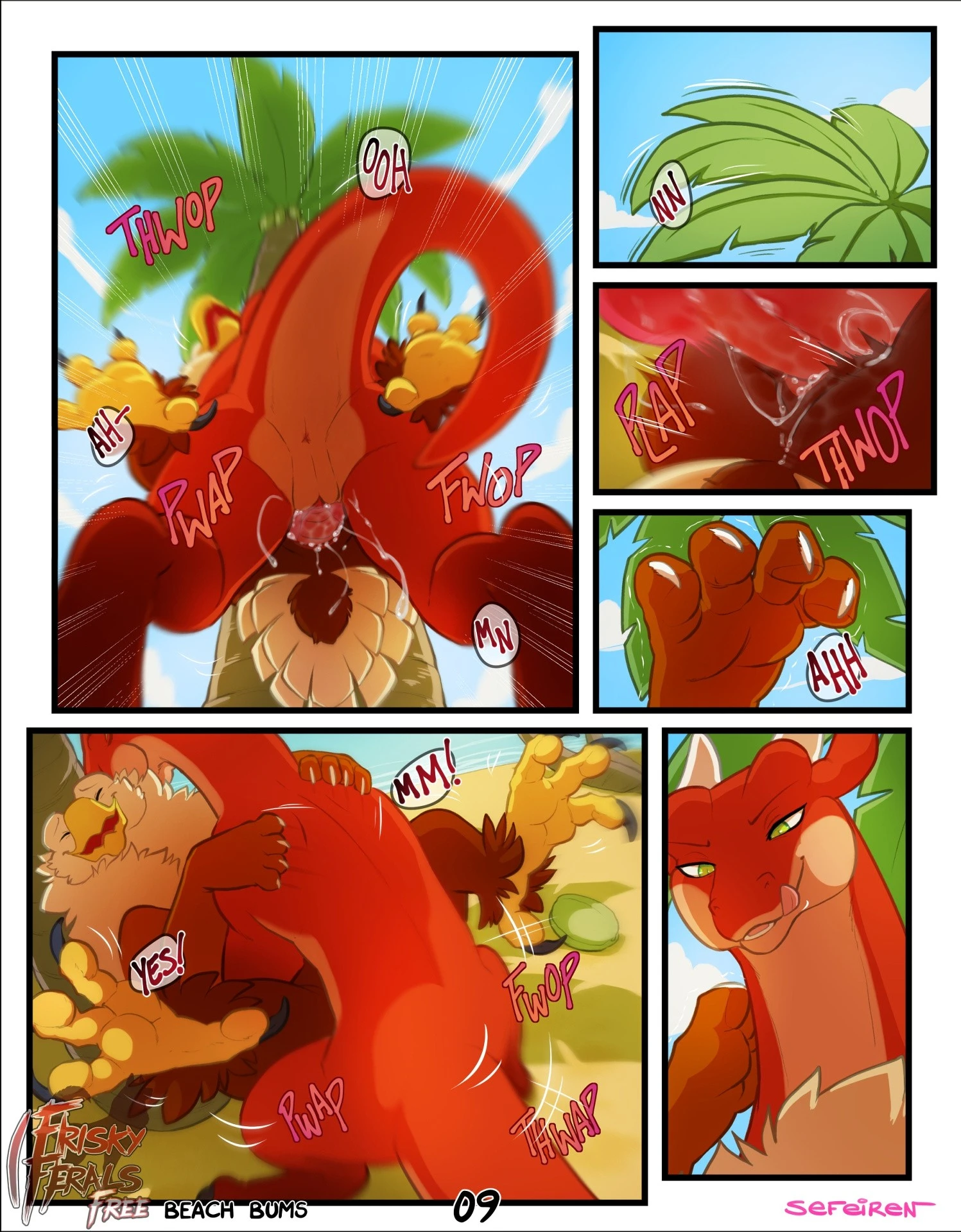 Frisky Ferals - Beach Bums porn comic picture 9