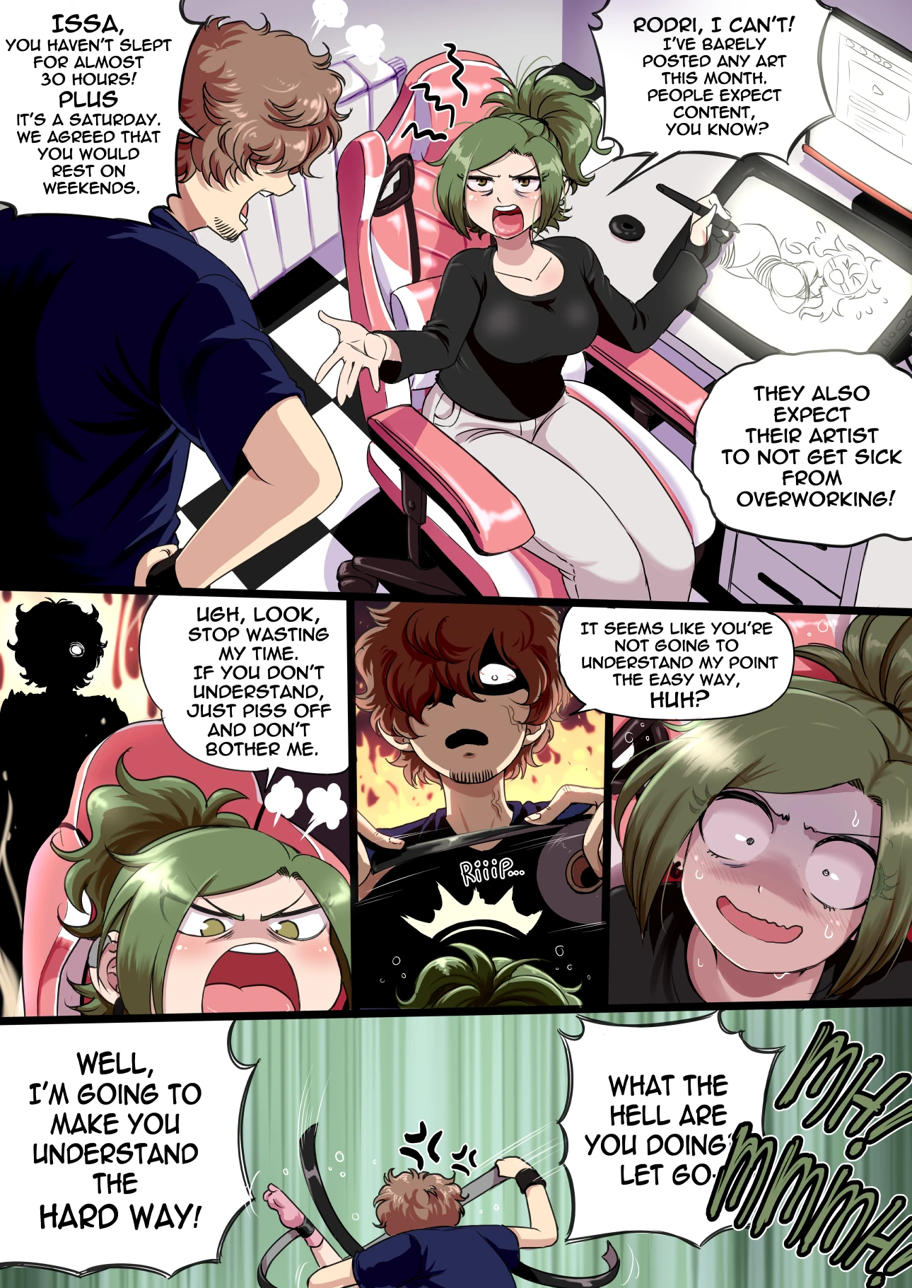 Issa's Punishment! porn comic picture 1