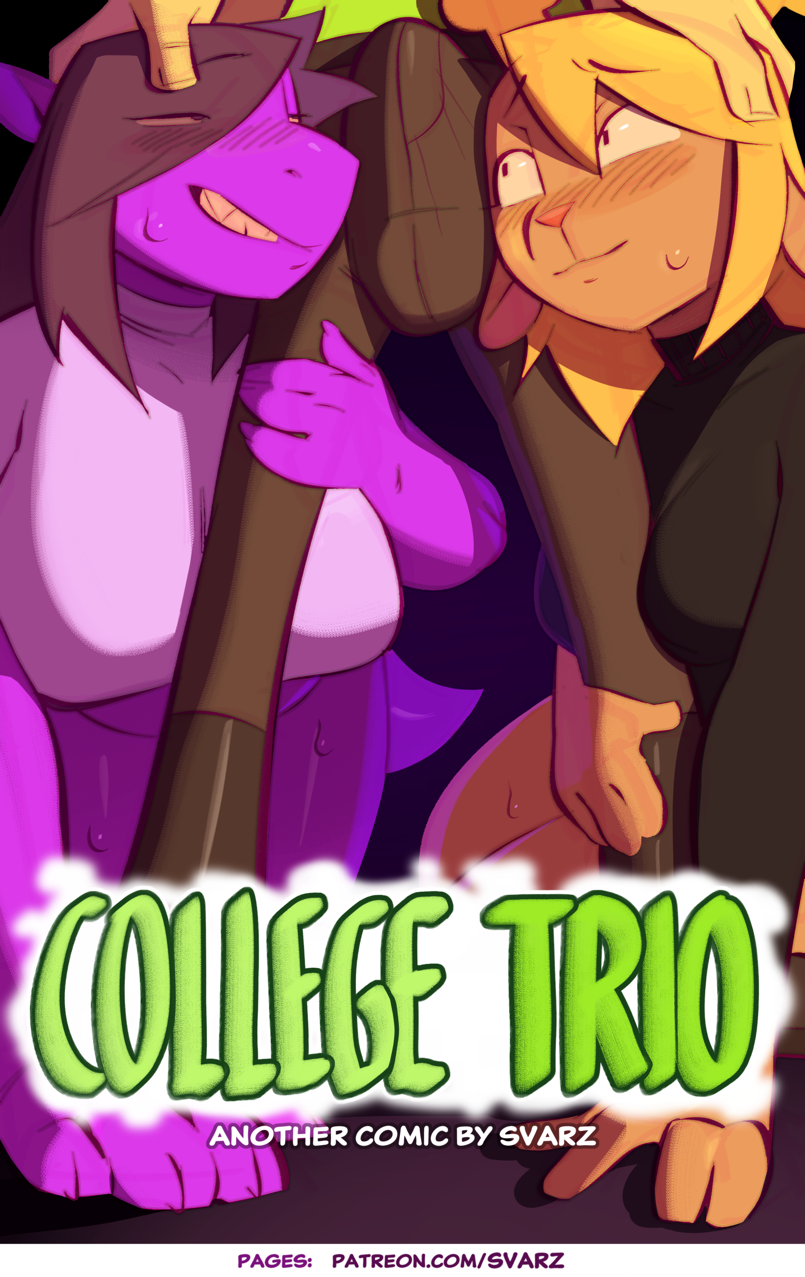 College Trio porn comic picture 1