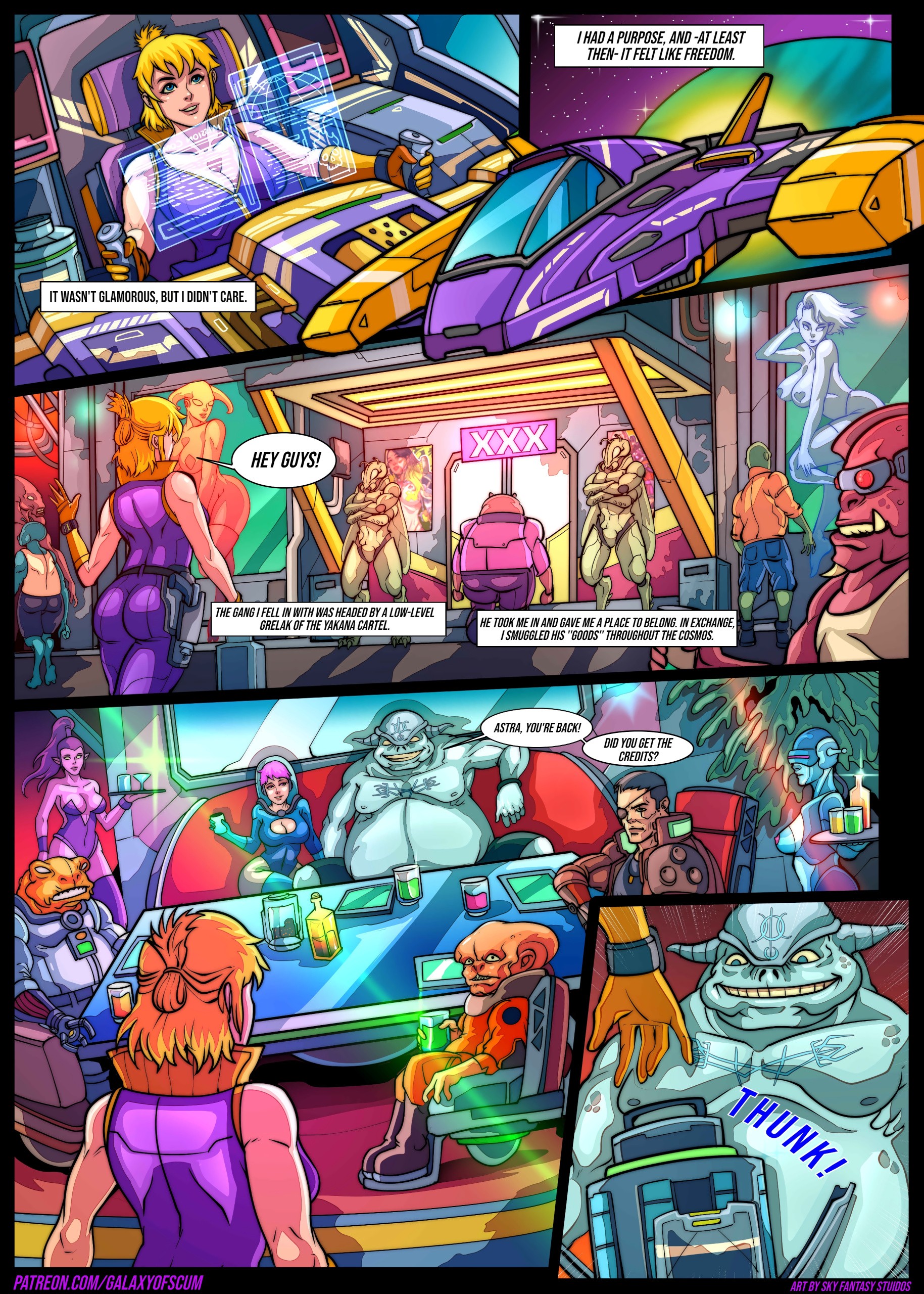 Galaxy of Scum Issue 2: Smuggler's and Bugs porn comic picture 5
