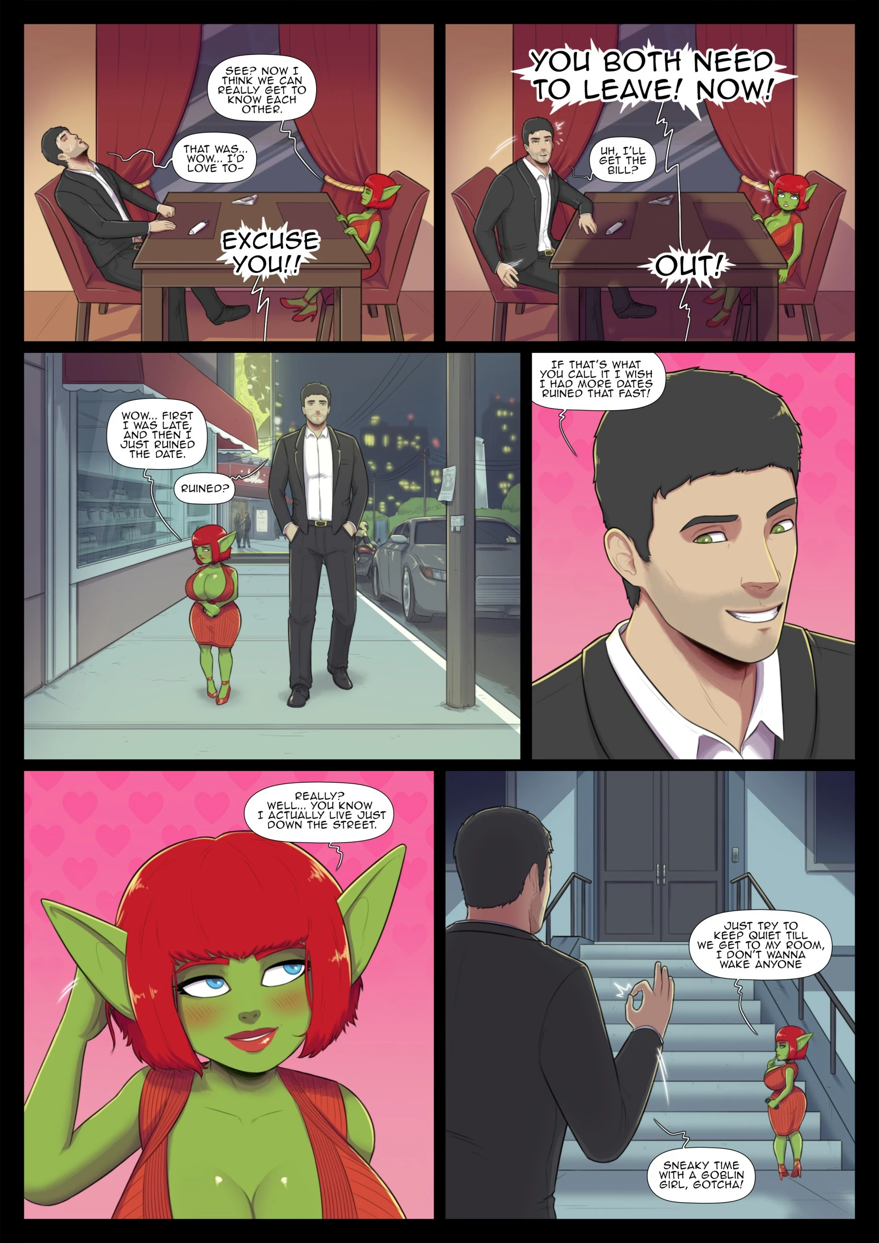 Goblin'd Date porn comic picture 5