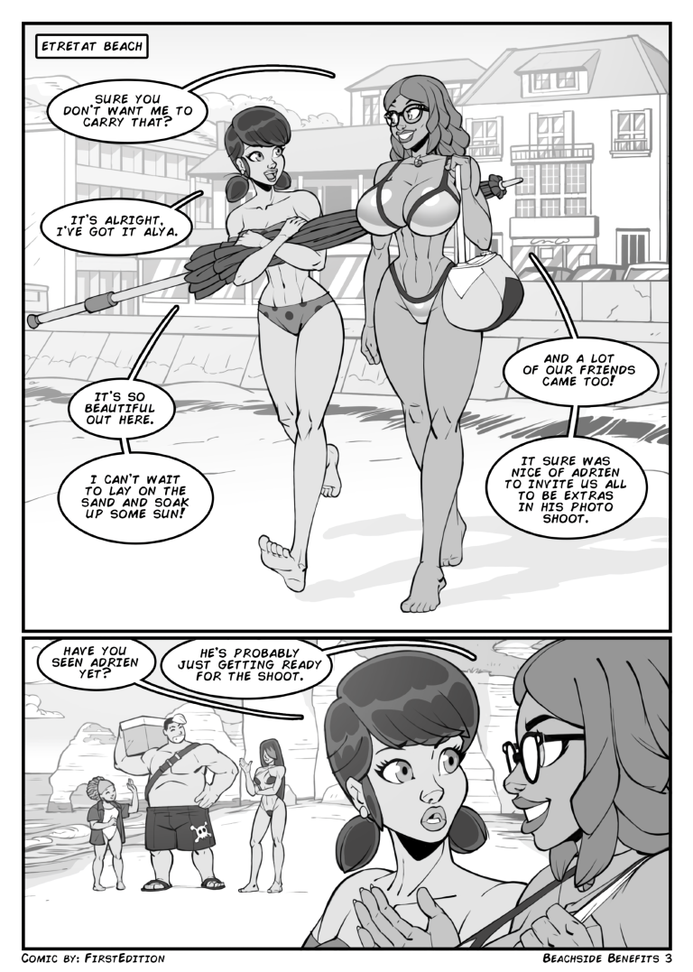 Rena Rouge Beachside Benefits porn comic picture 2
