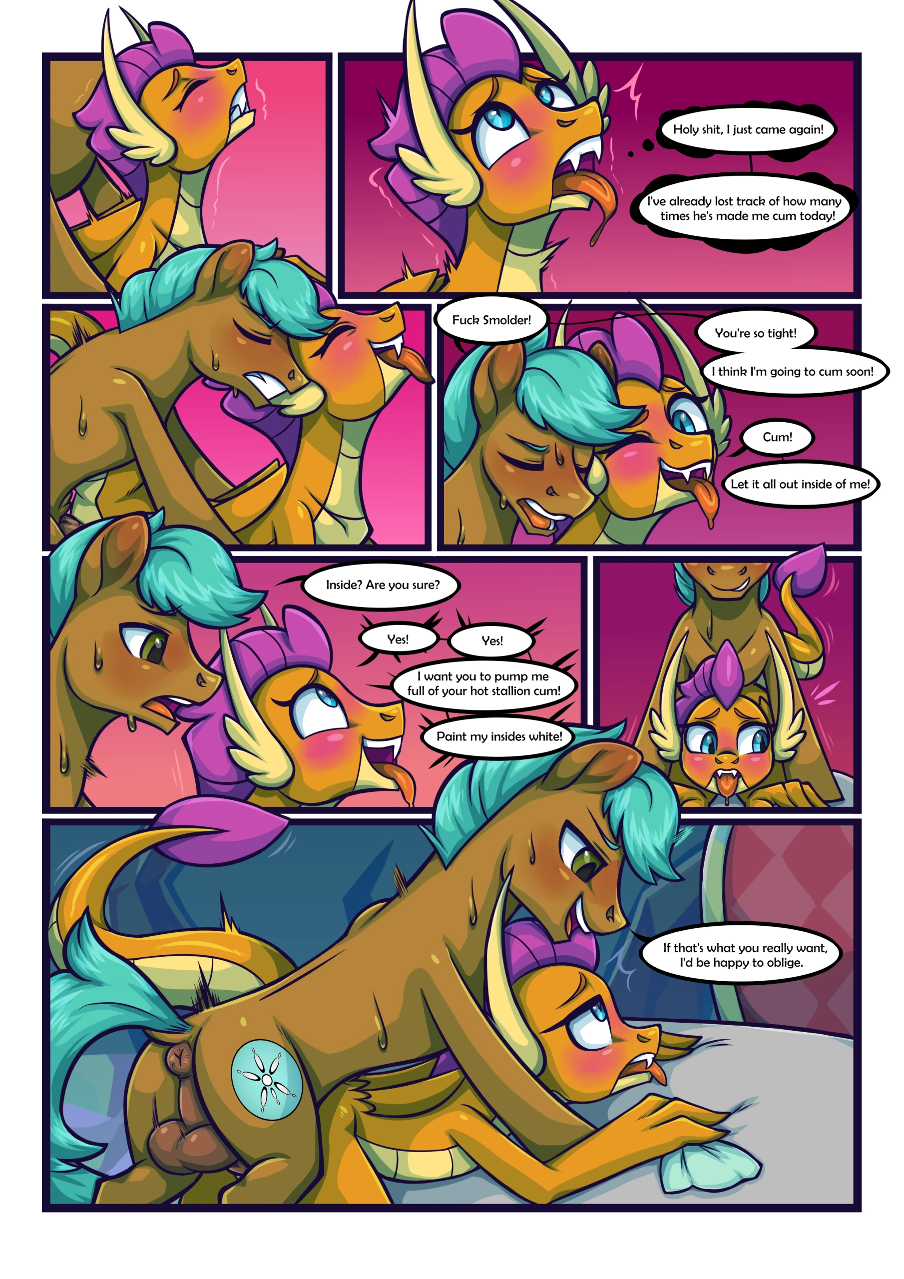 Smolder x OC Comic 2 porn comic picture 4