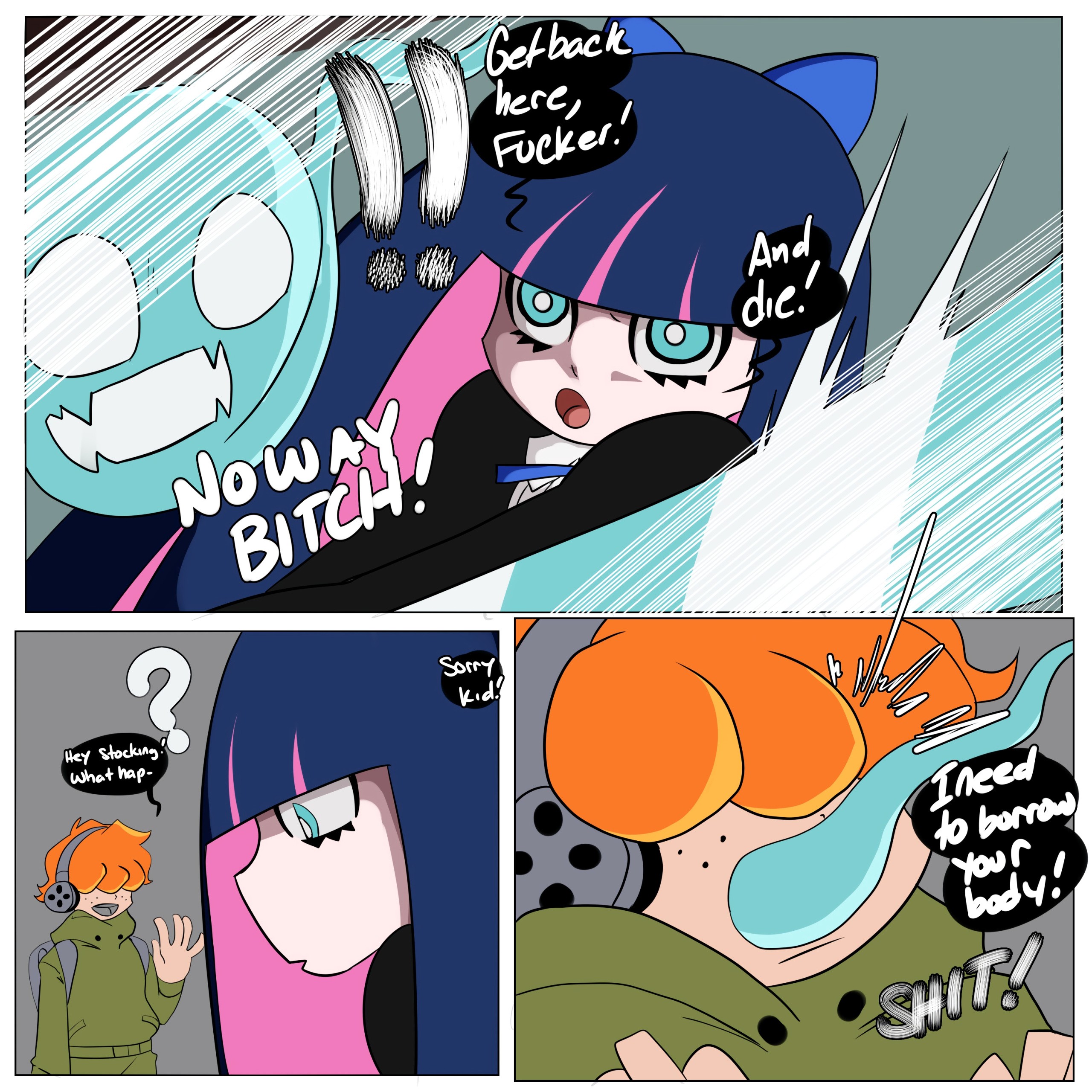 Stocking and Ghost porn comic picture 1