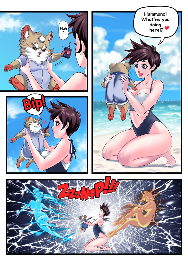 Tracer x Widow BodySwap porn comic picture 2