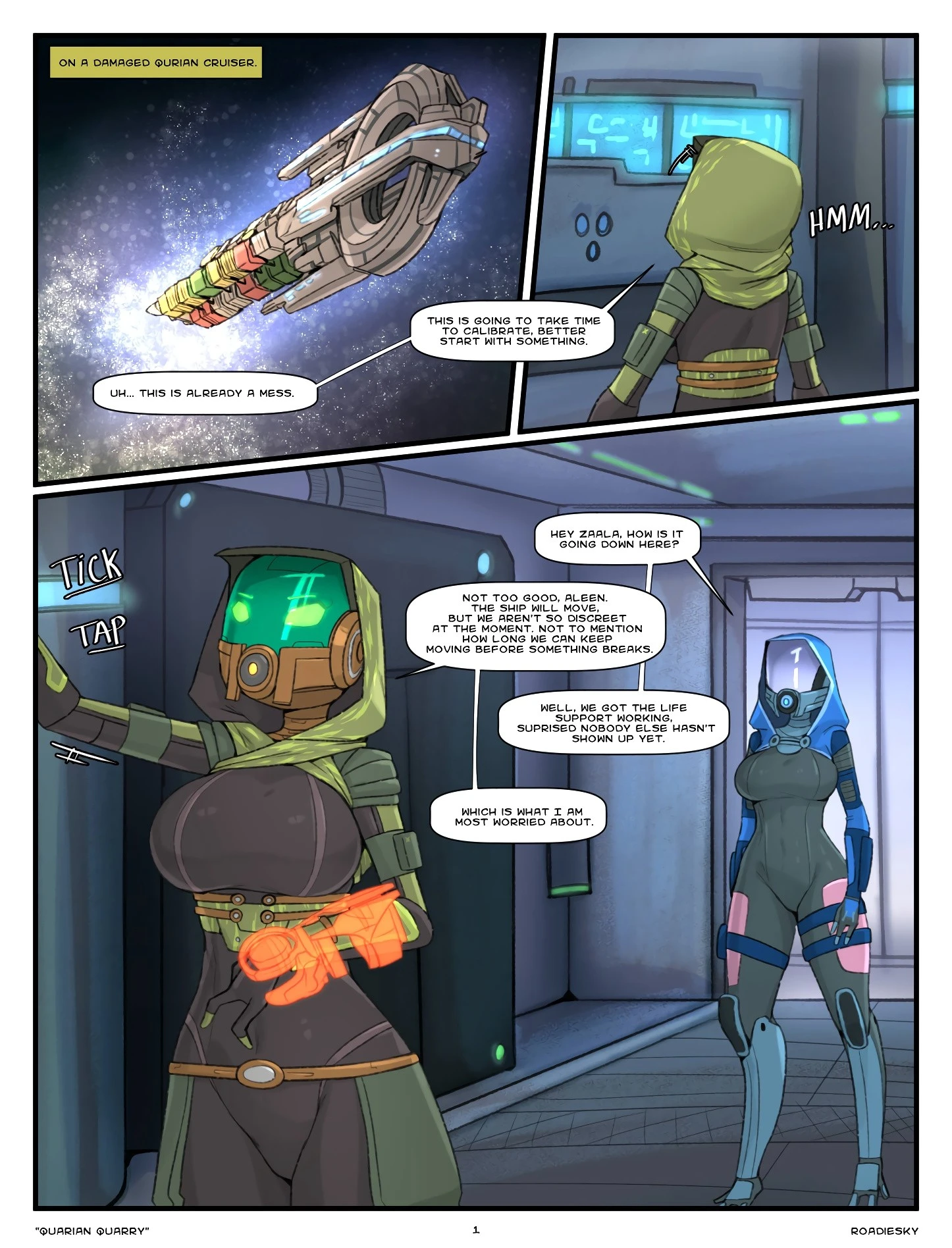 Quarian Quarry porn comic picture 2
