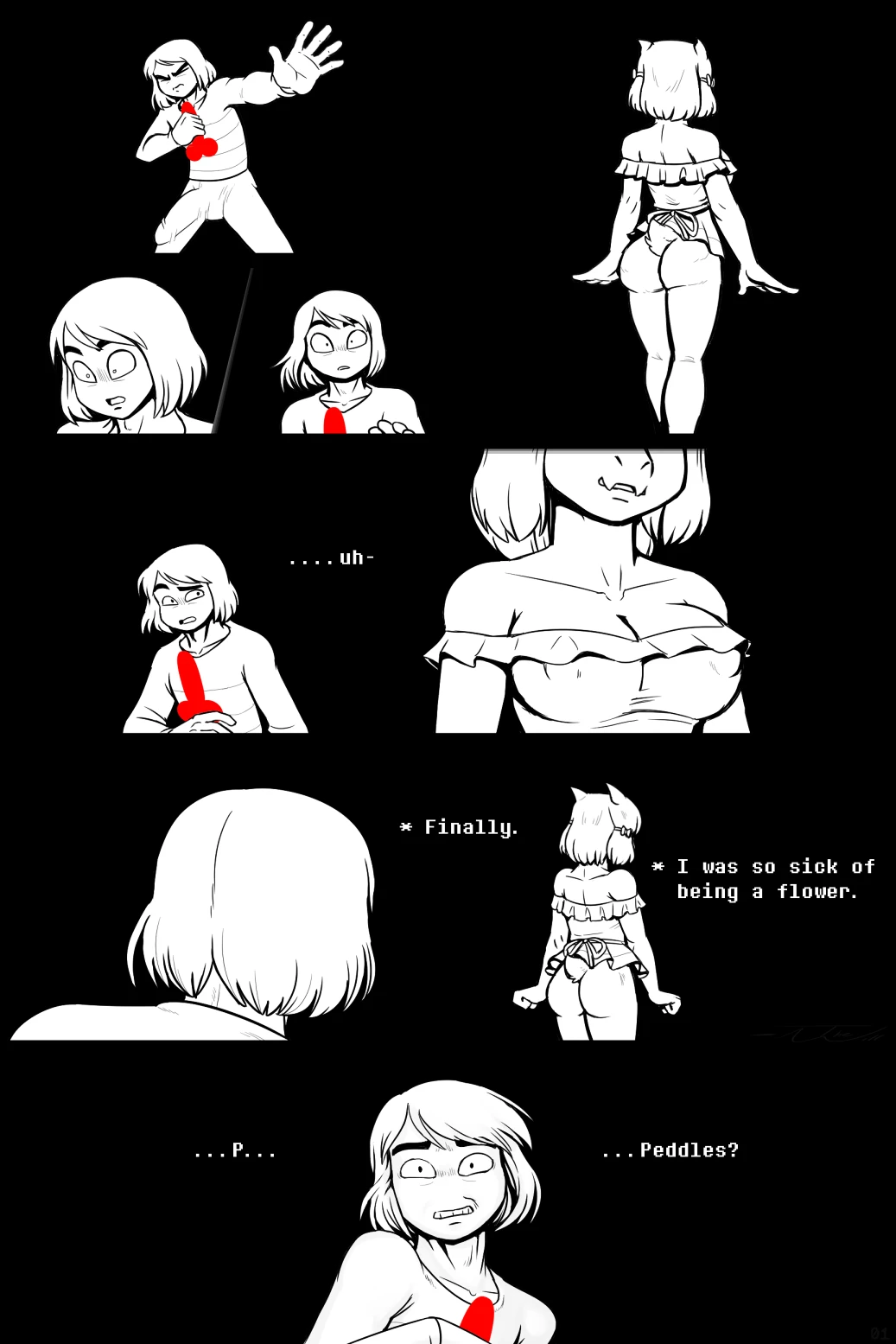 Under(her)tail Monster-GirlEdition 9 porn comic picture 2