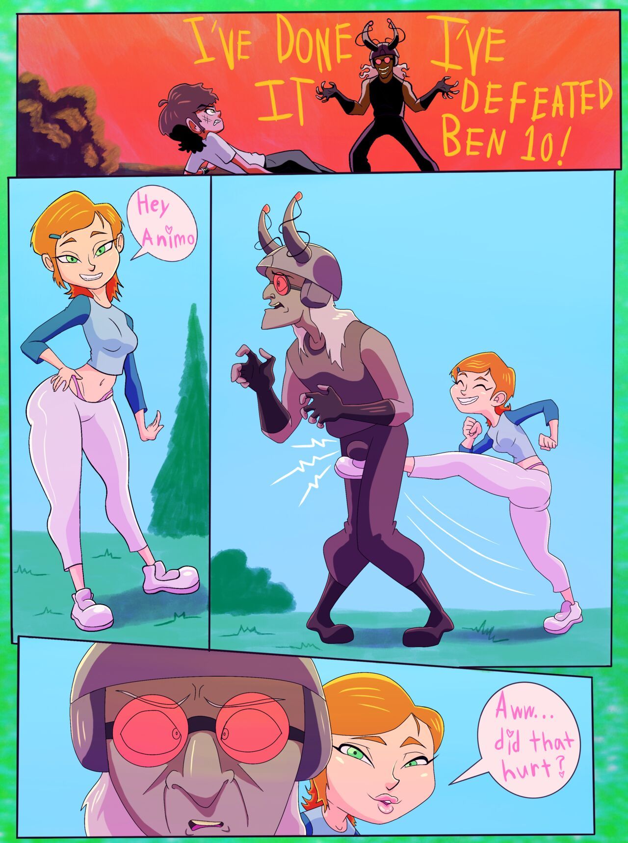 Ben 10 ballbusting gwen porn comic picture 2