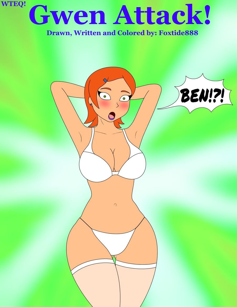 Gwen attack original and white lingerie versions porn comic picture 5