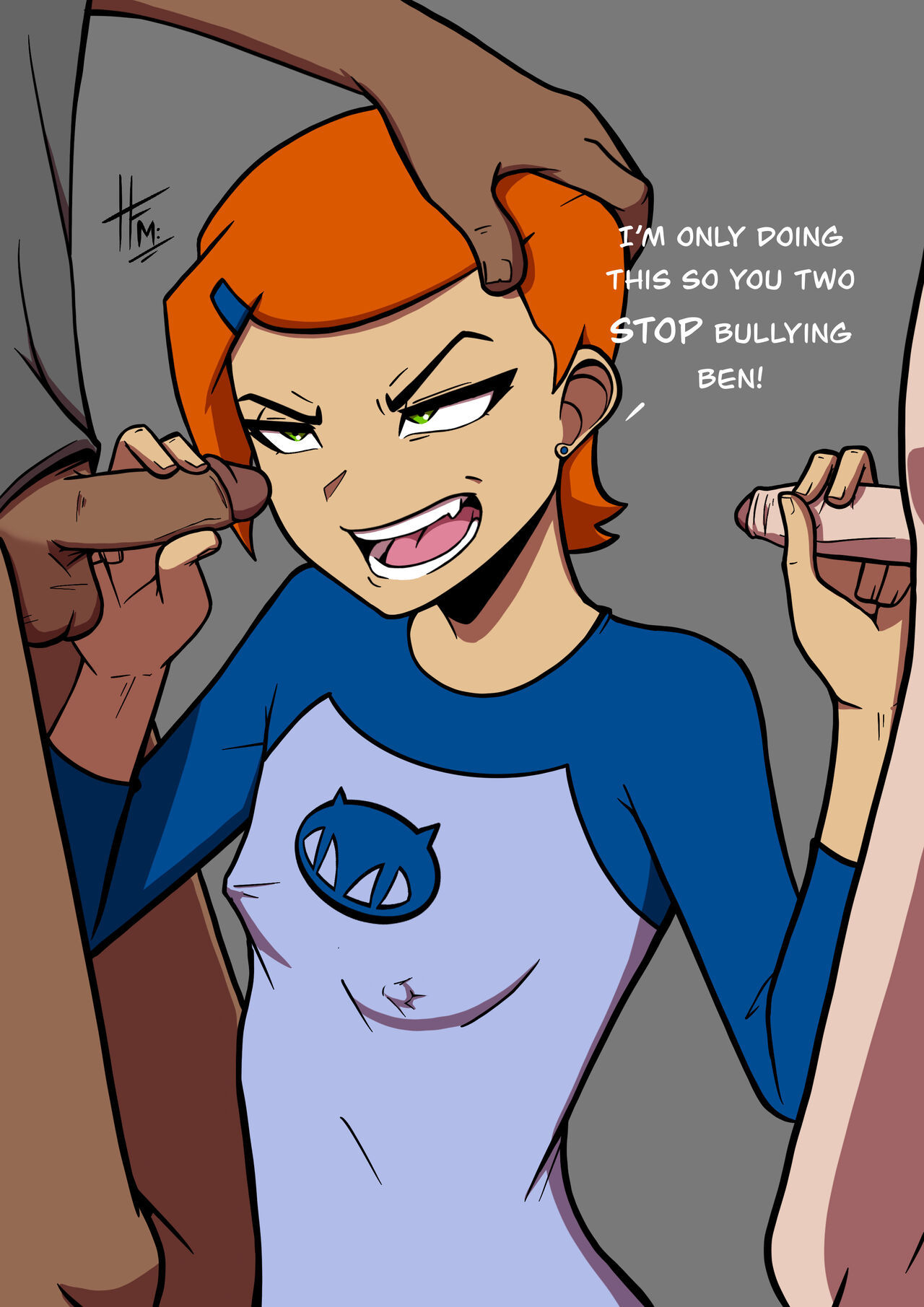 Gwen and ben's bullies porn comic picture 5