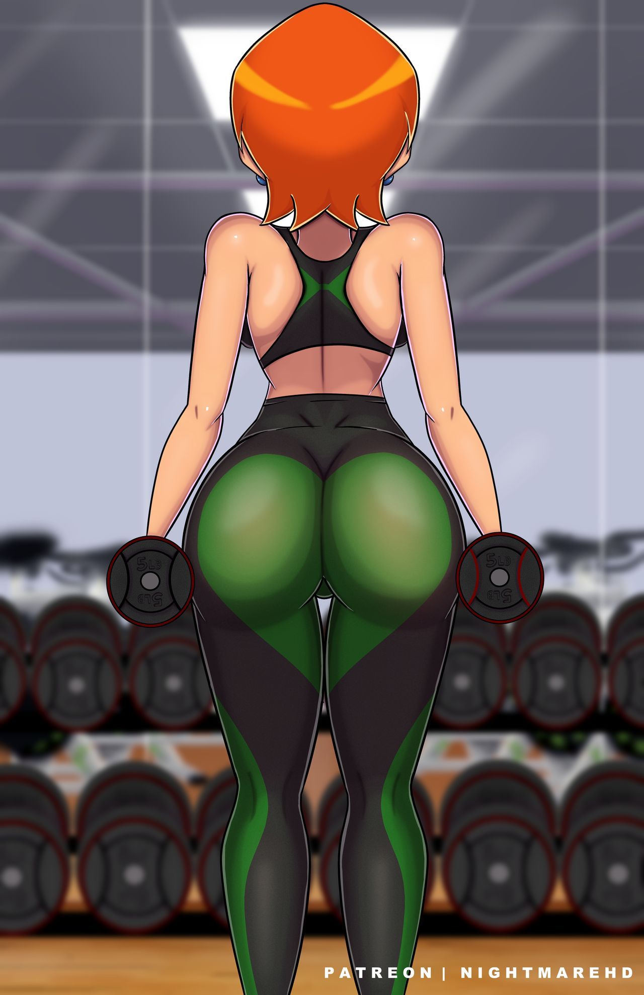Gwen at gym porn comic picture 5