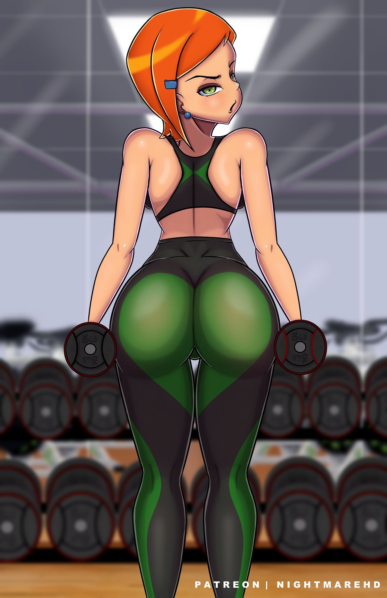 Gwen at gym porn comic picture 9