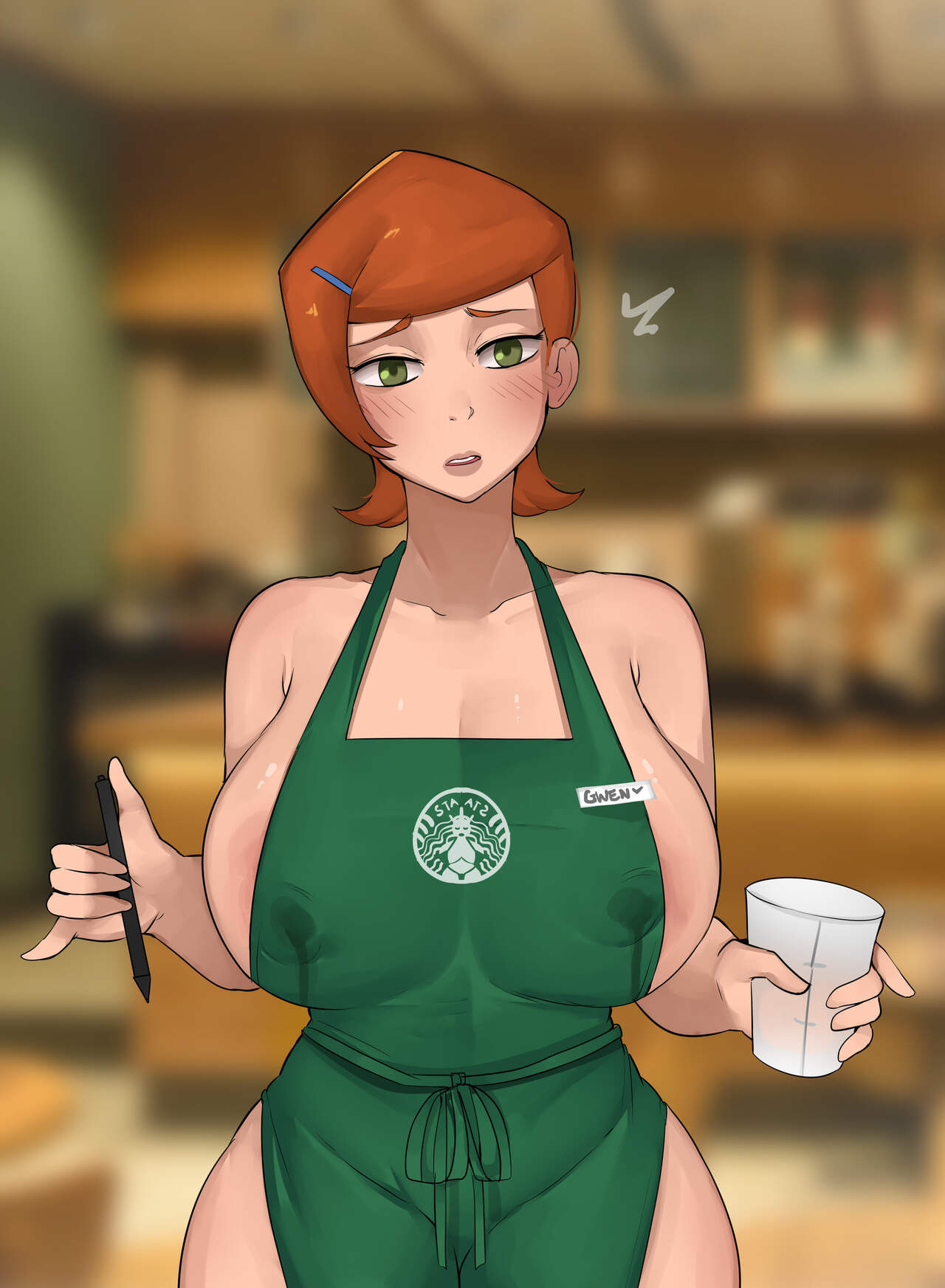 Starbucks gwen porn comic picture 5