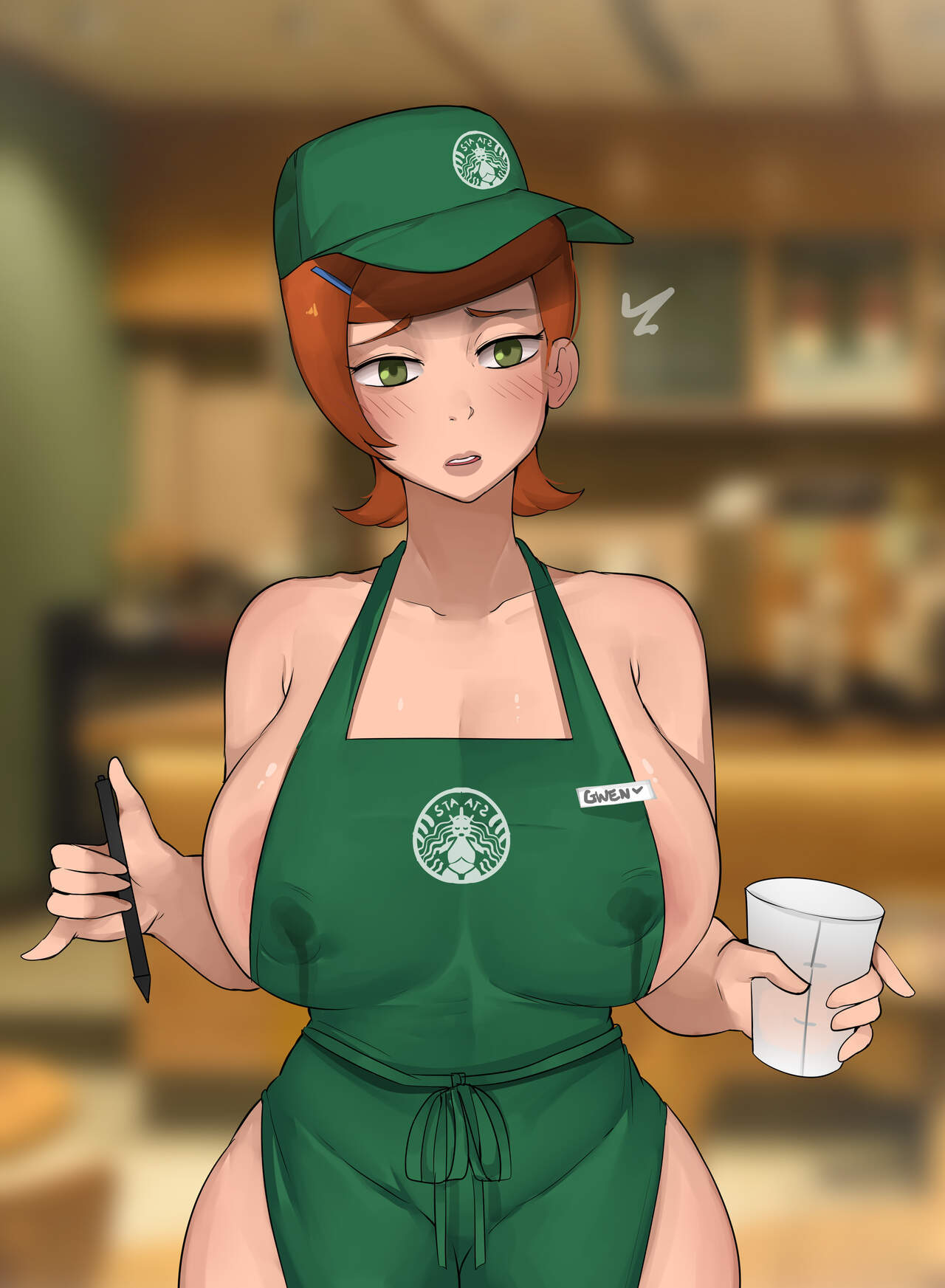 Starbucks gwen porn comic picture 6