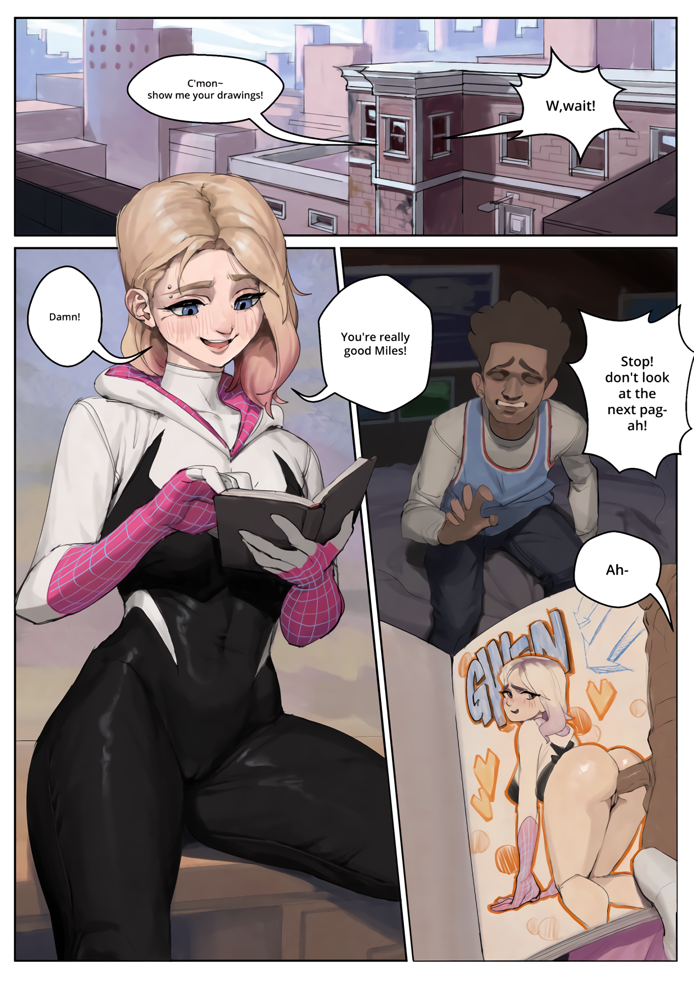 Gwen Stacy - Wjs07 porn comic picture 1