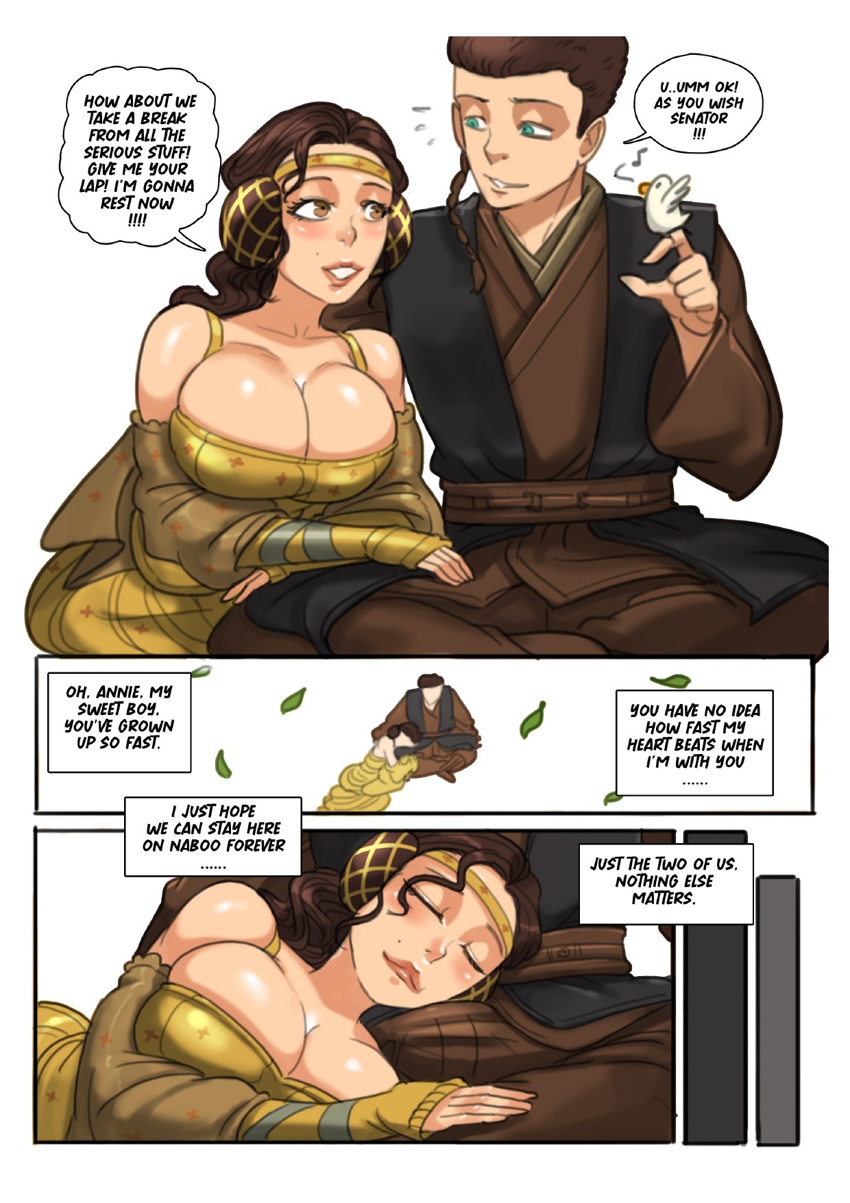 Padawan Journey - Padme porn comic picture 3