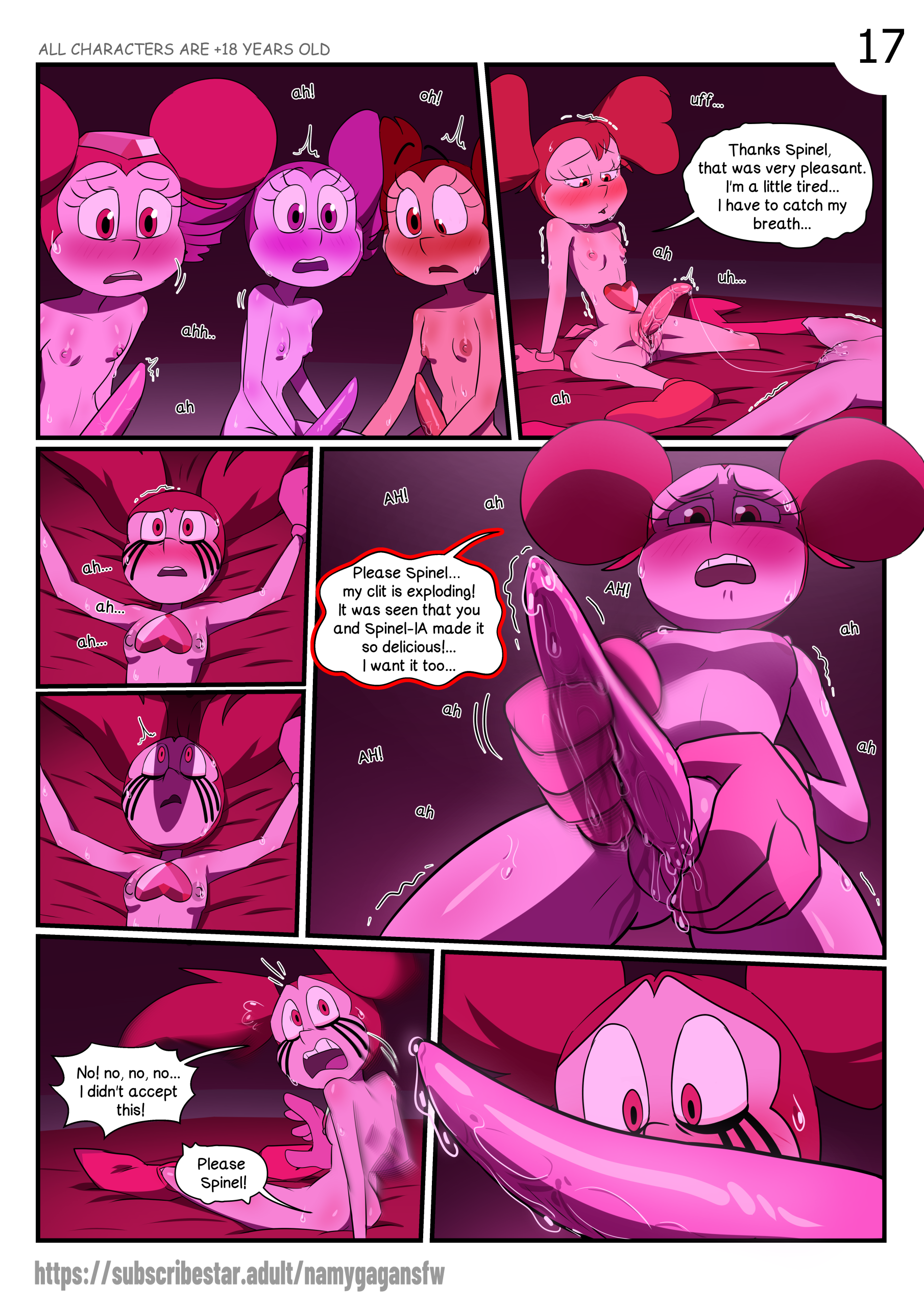 Spinel's GangBang porn comic picture 17