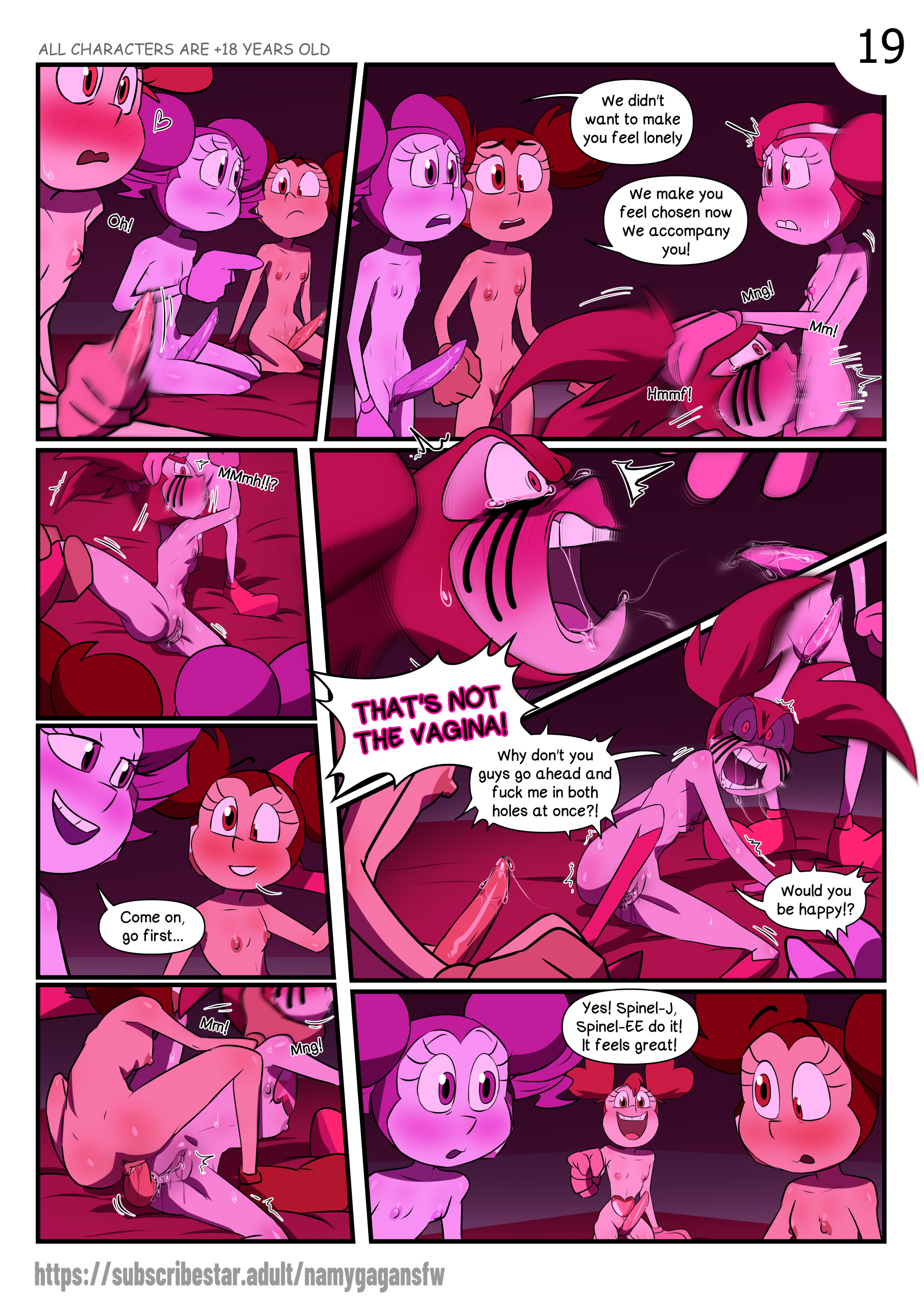 Spinel's GangBang porn comic picture 19