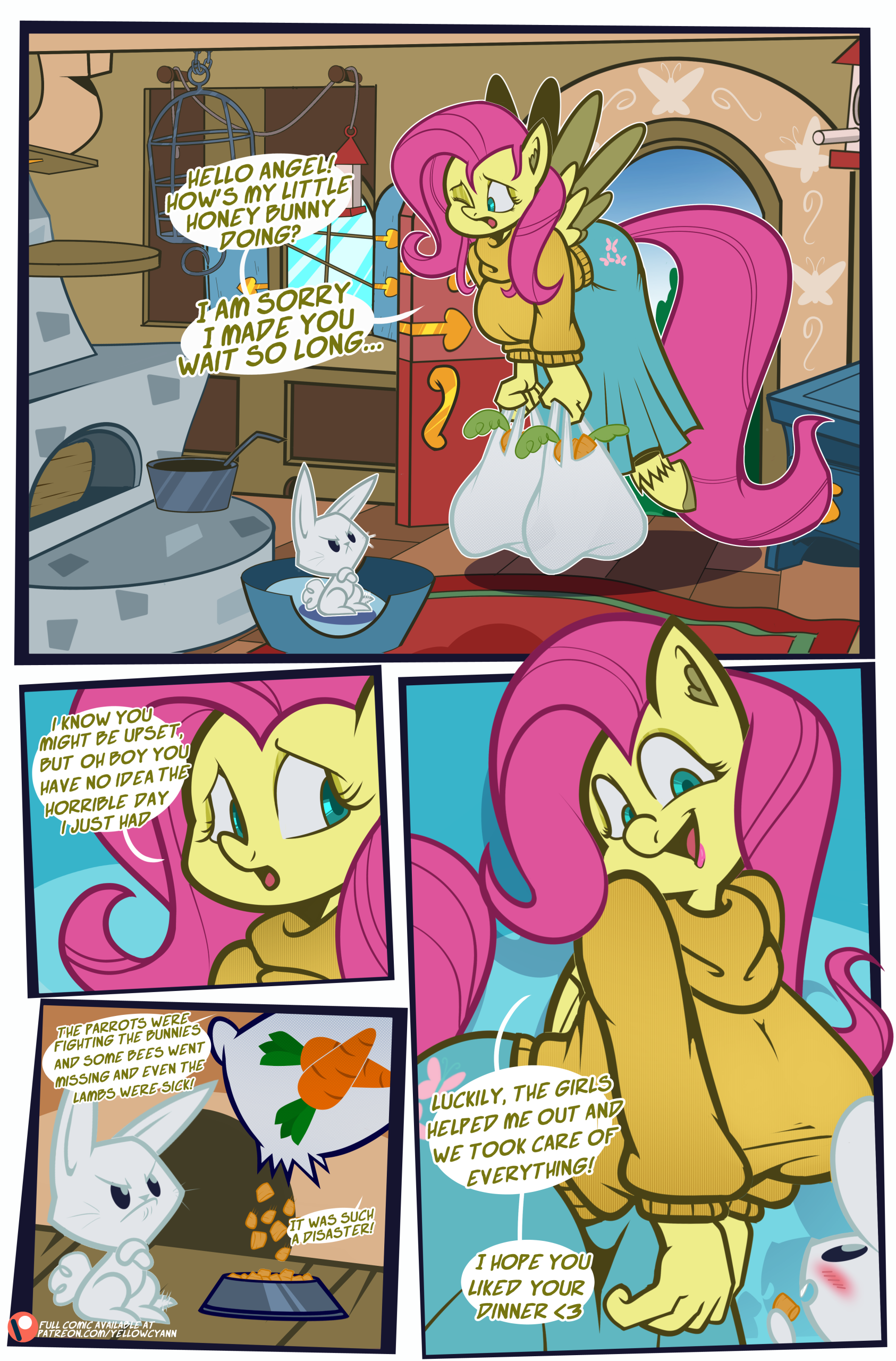 Fluttershy's Overtime porn comic picture 2